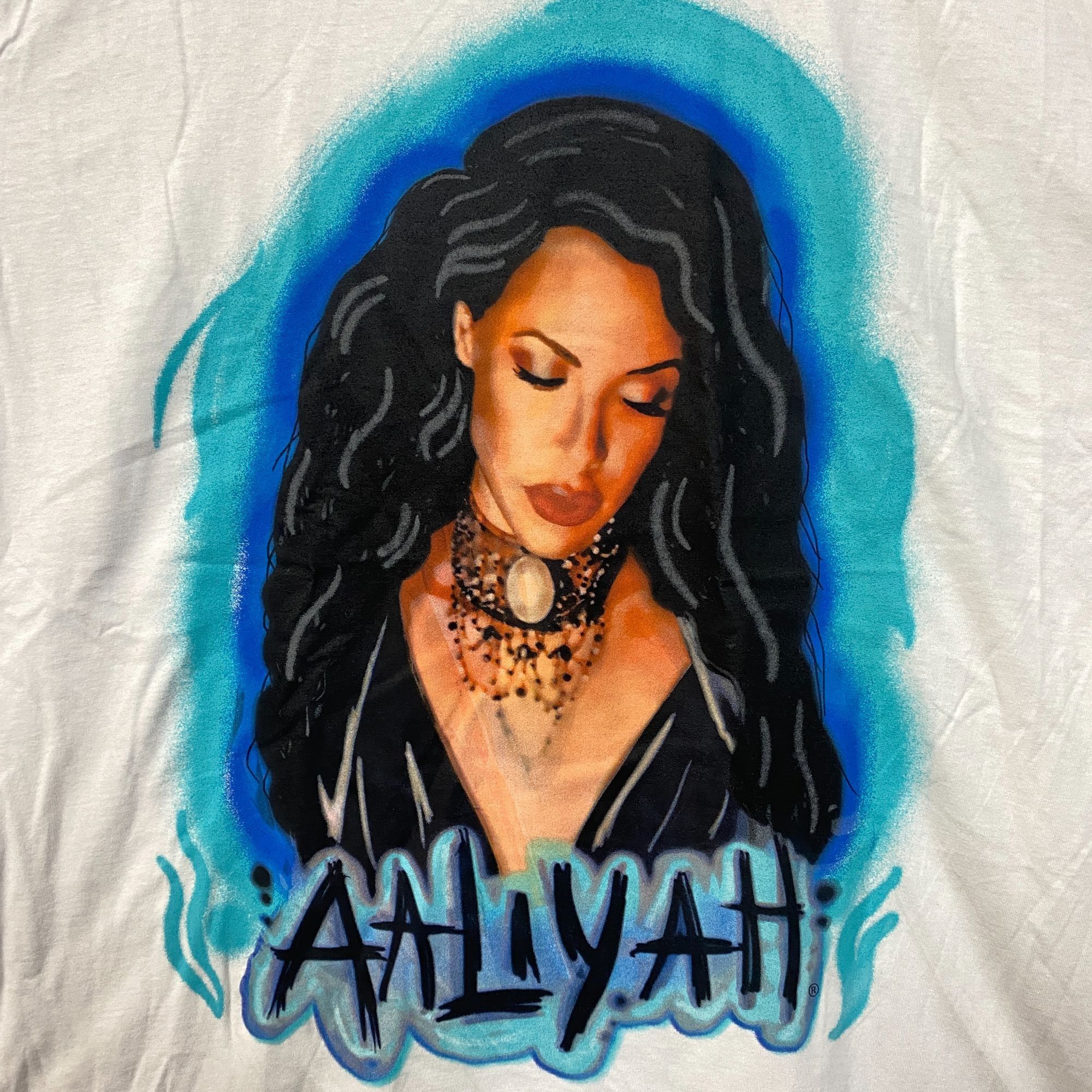 Other Aaliyah Airbrush Queen of Urban Pop Self-titled Album T-Shir Size US XXL / EU 58 / 5 - 2 Thumbnail