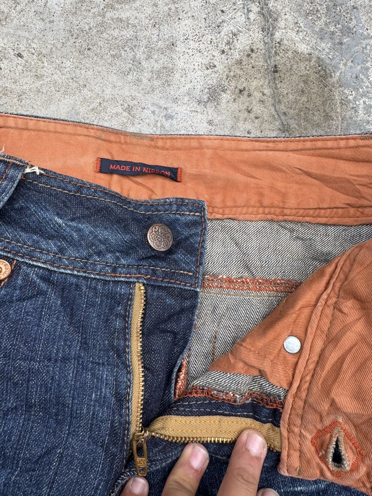 Japanese Brand 💥Rare💥 Et boite made in nippon baggy flare/wideleg denim Size 32" / US 10 / IT 46 - 4 Thumbnail