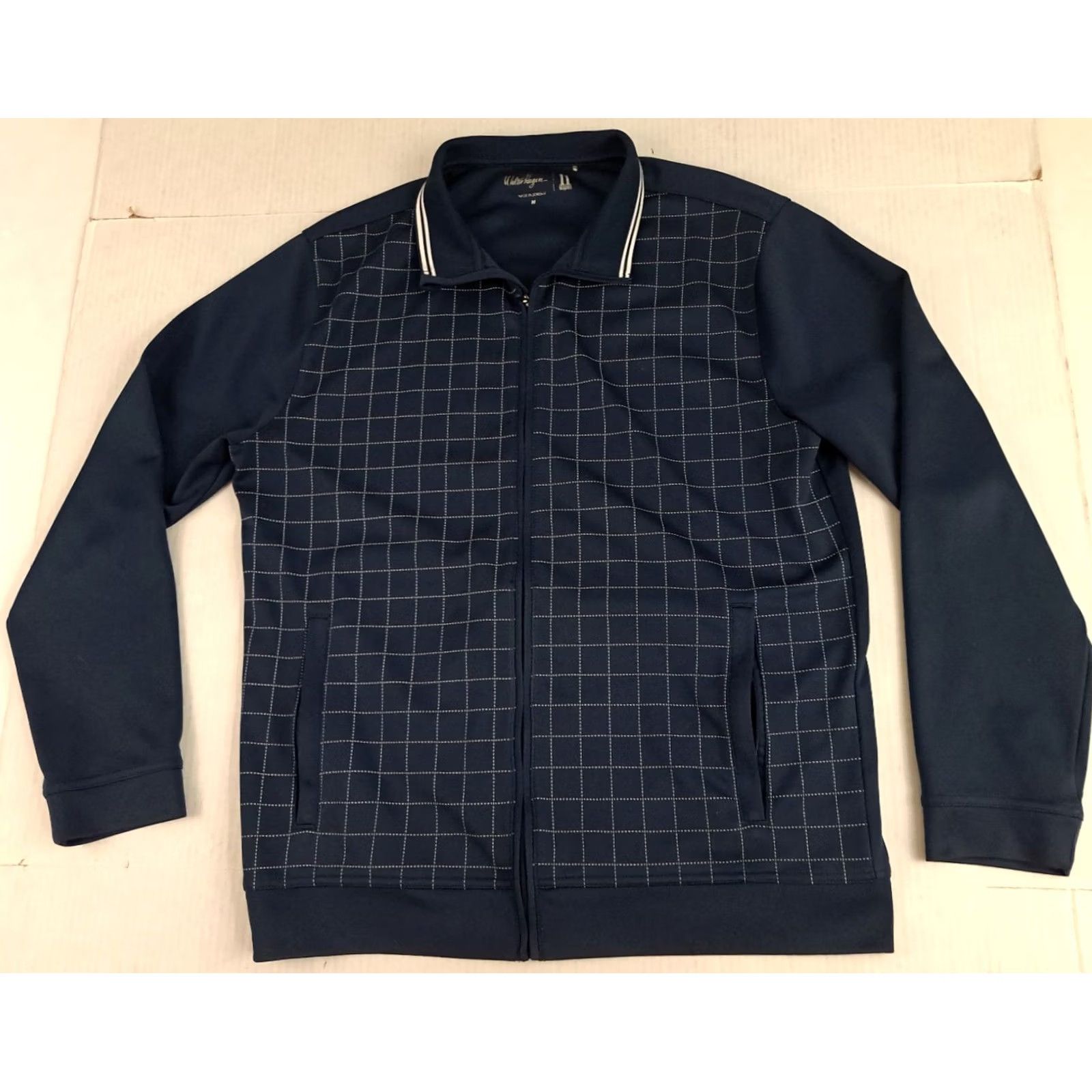 Vintage VINTAGE Walter Hagen Golf Jacket with Chex Navy Blue Full Zip Windbreaker 27in Mid-Length Mens Womens Unisex Adults Regular Size M Size US M / EU 48-50 / 2 - 3 Thumbnail
