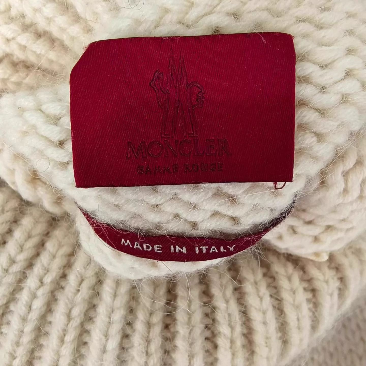 Moncler Moncler Big Logo Wool Sweater Size 40 Size S / US 4 / IT 40 - 3 Thumbnail