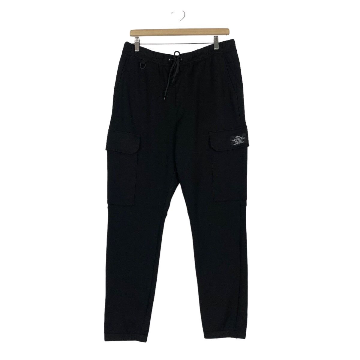 image of 1Mw X Gu Cargo Polyester Pant in Black, Men's (Size 32)