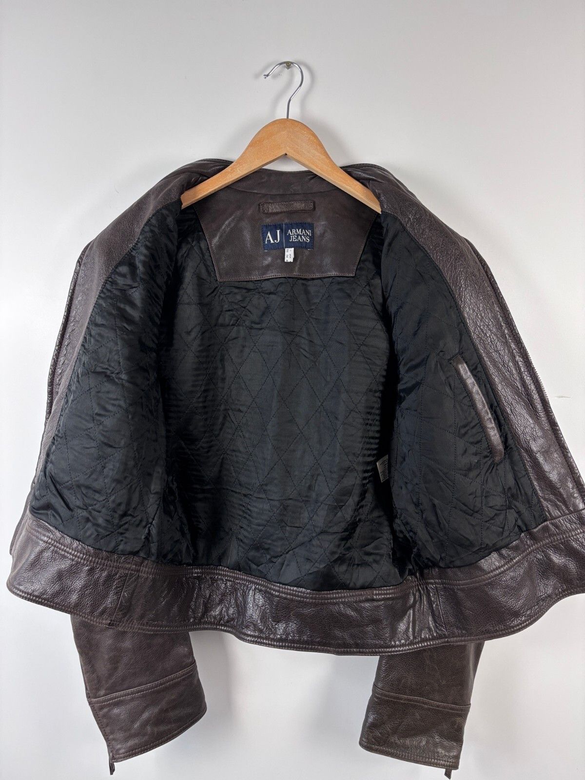 Armani Armani Jeans Motorcycle Leather Jacket Mens IT 50 / US 34 Size US S / EU 44-46 / 1 - 9 Thumbnail