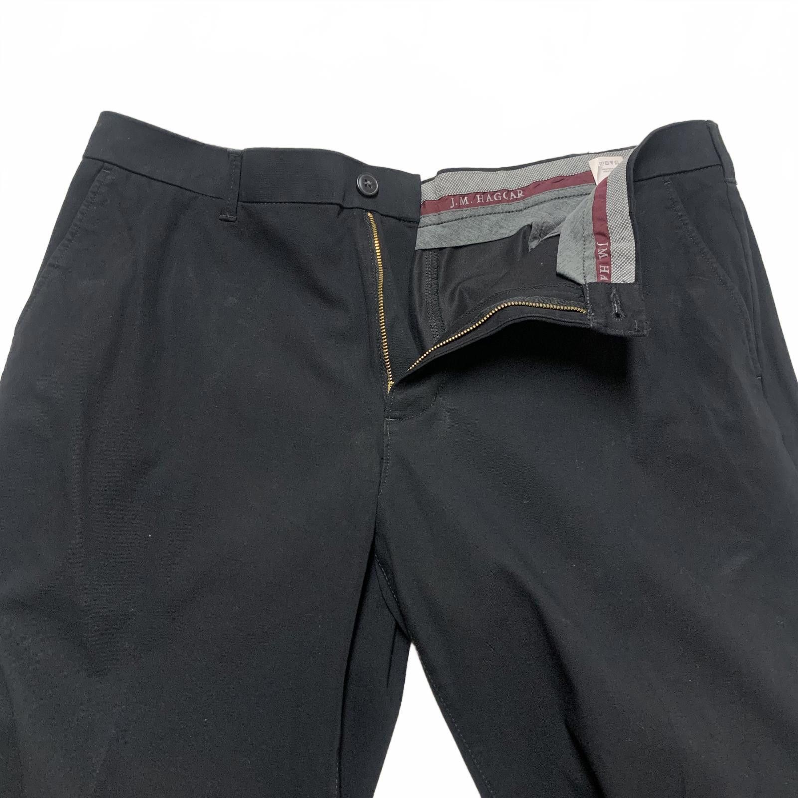 Other JM Haggar Men's Sz 38 Black Wide Leg Pants Size 46R - 6 Thumbnail