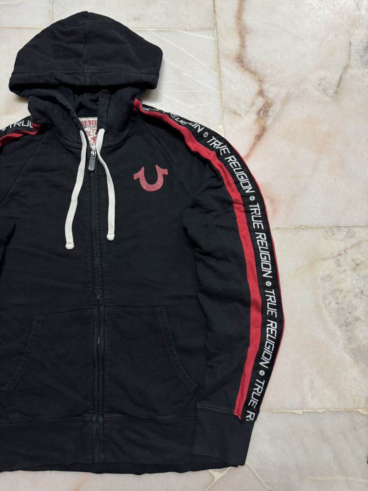 True Religion 💥VINTAGE Y2K TRUE RELIGION SIDETAP HOODIE ZIPPER RARE STYLE Size US S / EU 44-46 / 1 - 5 Thumbnail