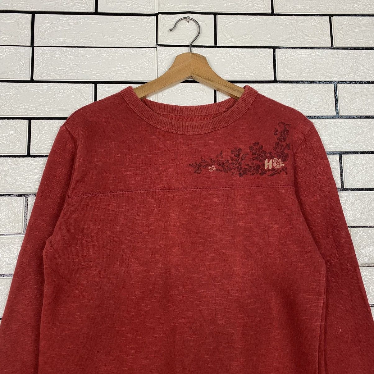 45rpm 📌Vintage Long Sleeve Sweatshirt R Japan Made Size US L / EU 52-54 / 3 - 4 Thumbnail