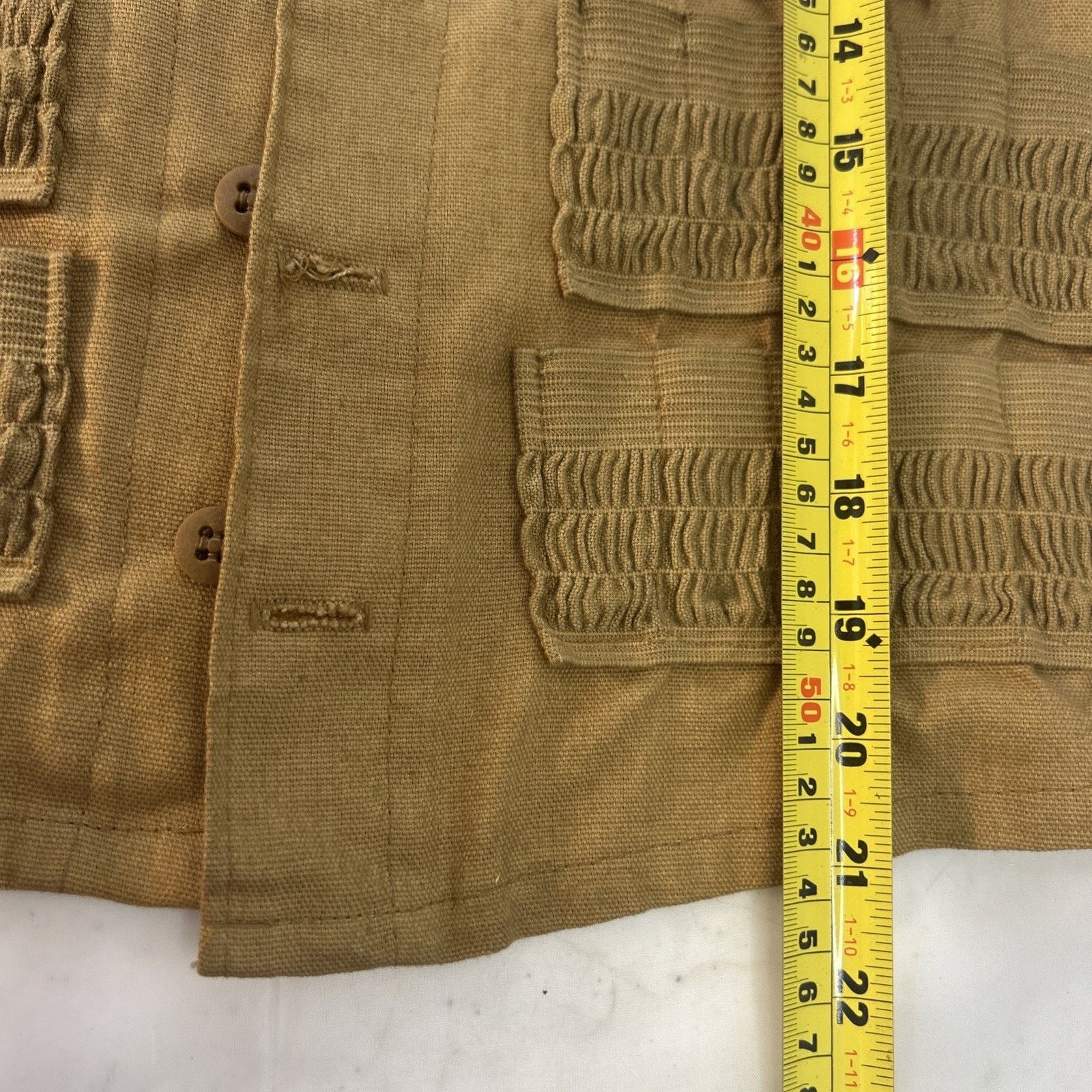 Sears Vintage Bullet Vest Sears Roebuck Co Hunting Brown No Holes Size ONE SIZE - 5 Thumbnail