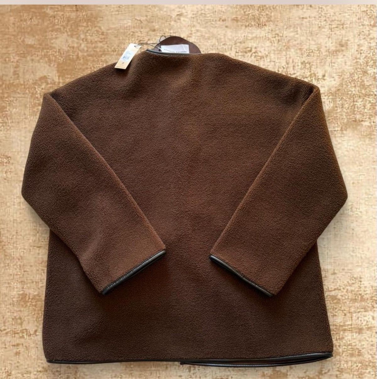 Rebecca Minkoff Rebecca Minkoff Shearling Toggle Jacket Chocolate Brn L NWT Size L / US 10 / IT 46 - 2 Thumbnail