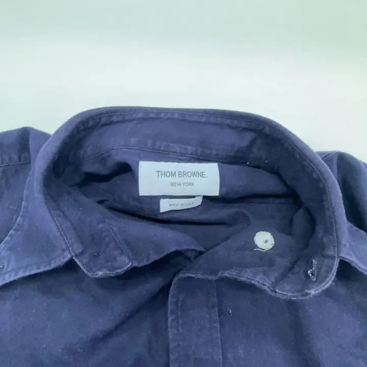 Thom Browne Thom Browne Classic Long Sleeve Button-Up Shirt -2507 Size US S / EU 44-46 / 1 - 2 Thumbnail