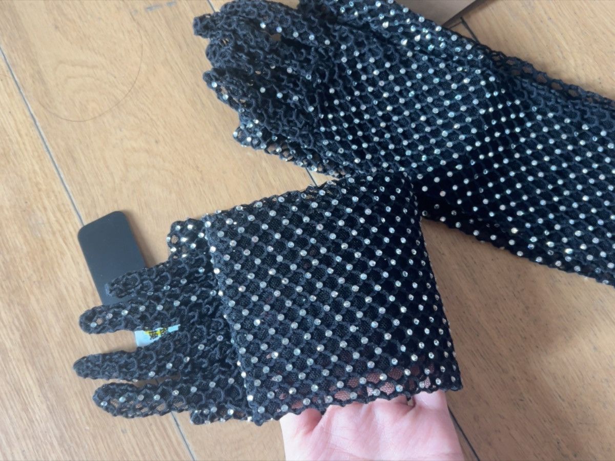 Burberry BURBERRY Mesh Embellished Gloves Size ONE SIZE - 8 Thumbnail