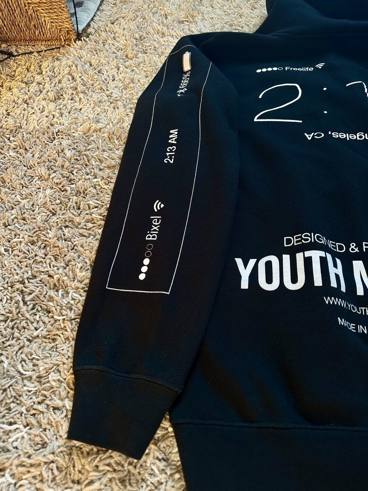 Youth Machine Bixel x Youth Machine x Owsla Hoodie Big Logo Printed LA CA Size US L / EU 52-54 / 3 - 4 Thumbnail