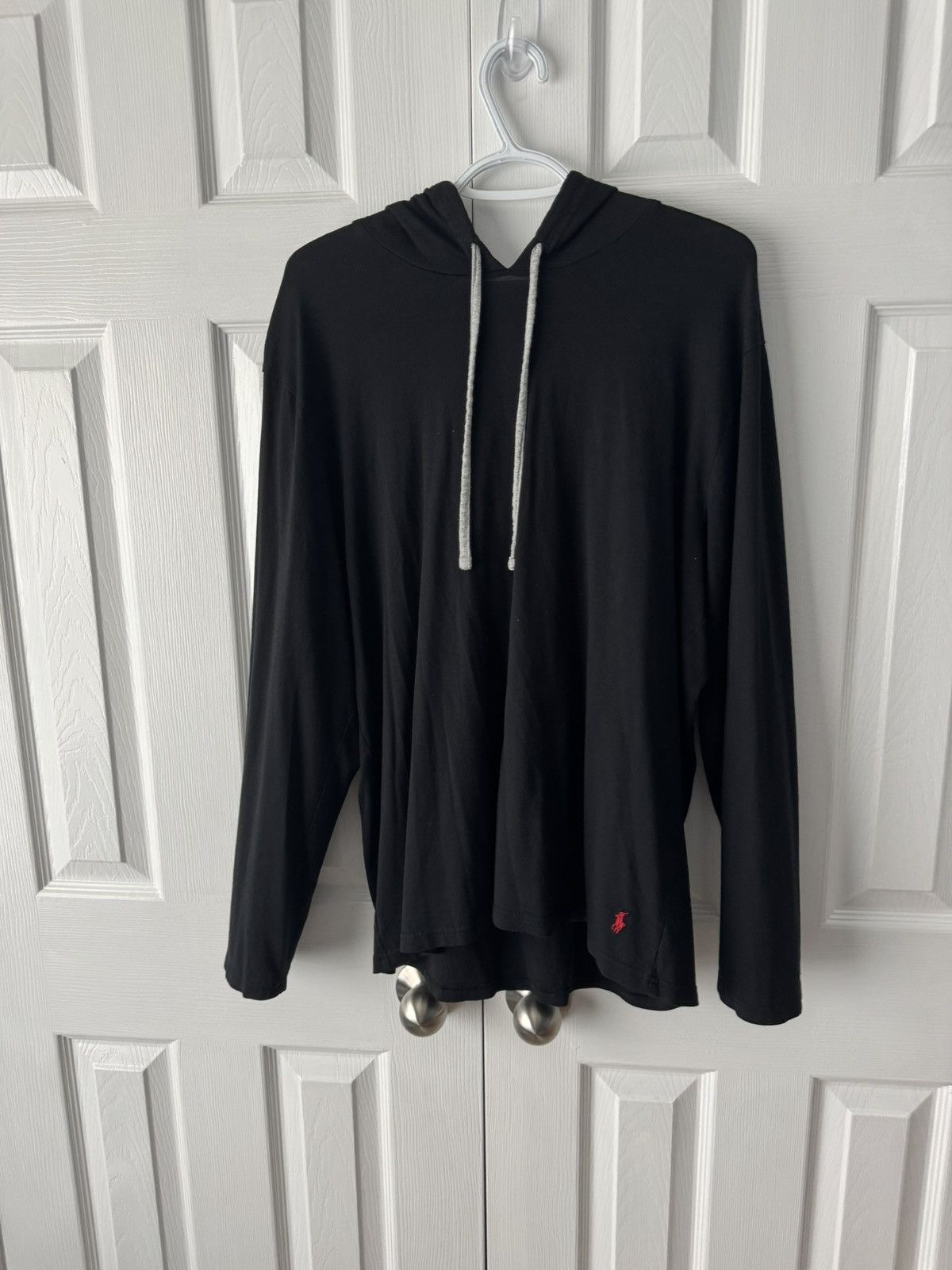 Polo Ralph Lauren Polo Ralph Lauren Lightweight Hoodie Black Red + Grey Size L Size US L / EU 52-54 / 3 - 3 Thumbnail