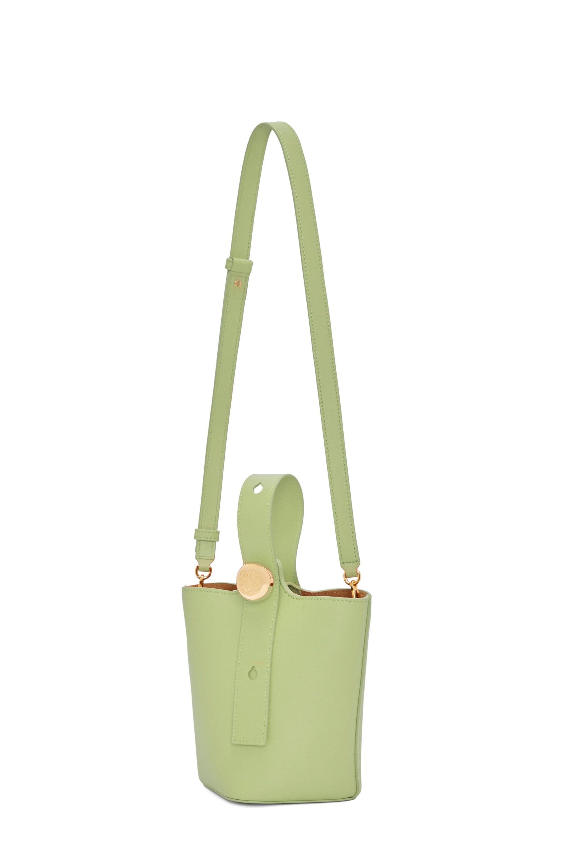 Loewe o1in1g0426 Size: OS/ Mini Pebble Bucket Bag in Light Pear Size ONE SIZE - 5 Thumbnail