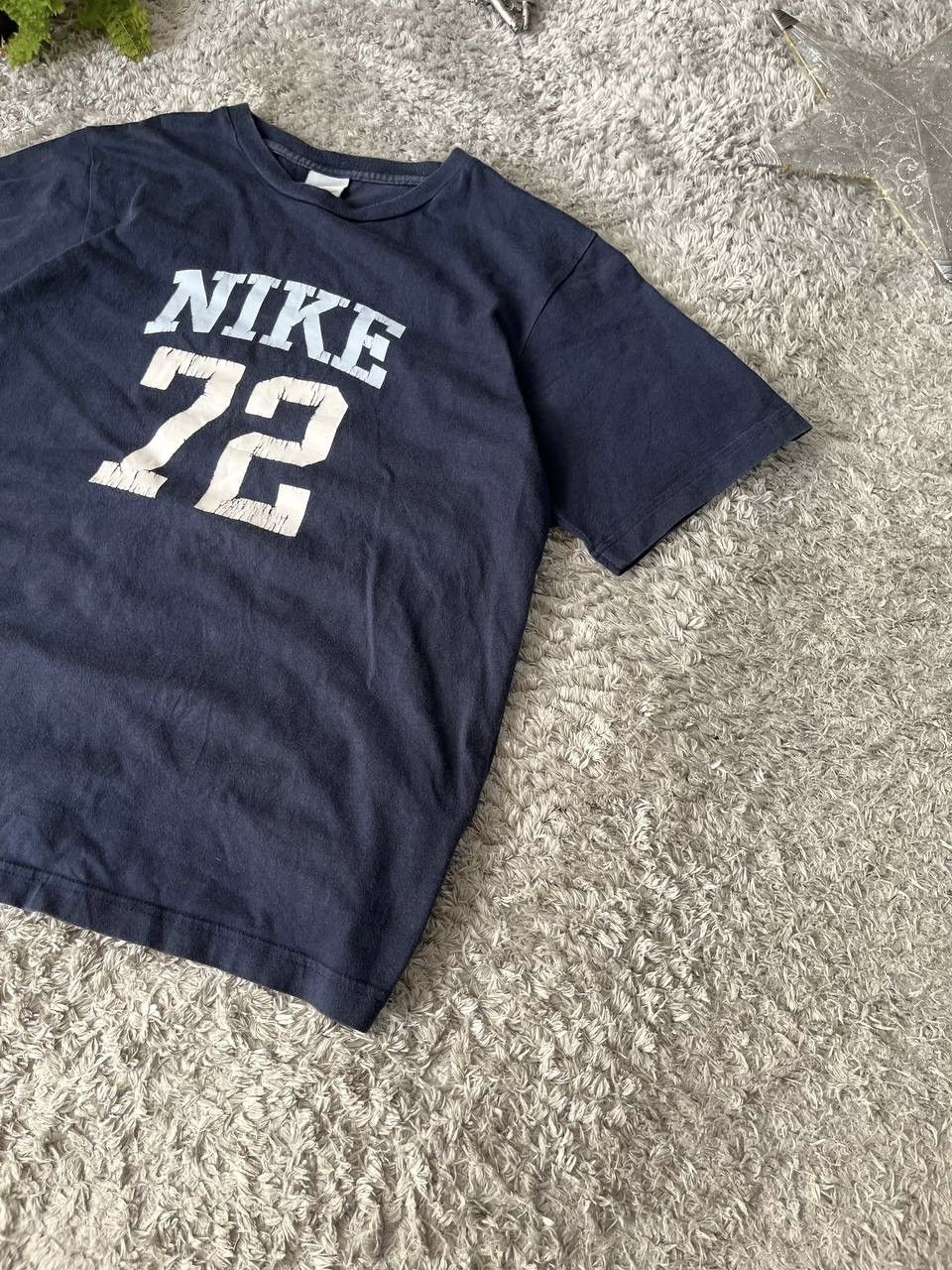 Nike × Vintage 00s Nike Vintage T-Shirt Streetwear Big Logo Swoosh Rare Size US S / EU 44-46 / 1 - 4 Thumbnail