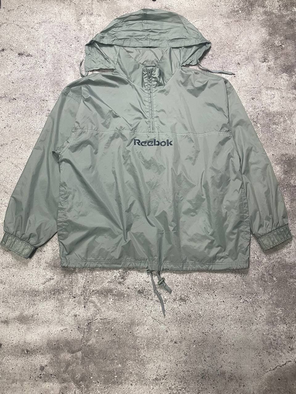 Reebok × Vintage Reebok Grey Over-sized Lightweight 1/4 Zip Sports Jacket Size US XL / EU 56 / 4 - 2 Thumbnail