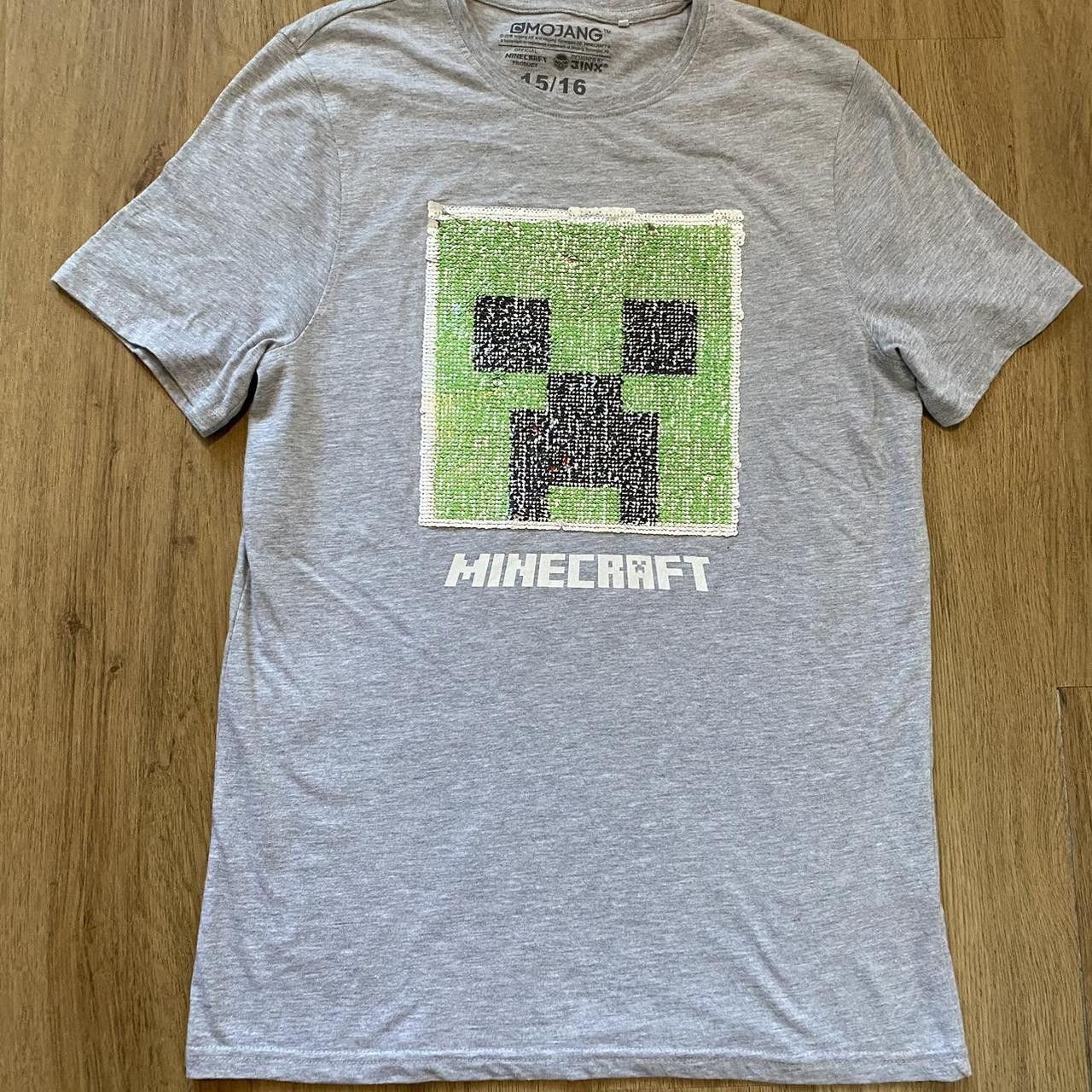 Mintcrew Grey and green Minecraft t-shirt #Minecraft Game Size US S / EU 44-46 / 1 - 1 Thumbnail
