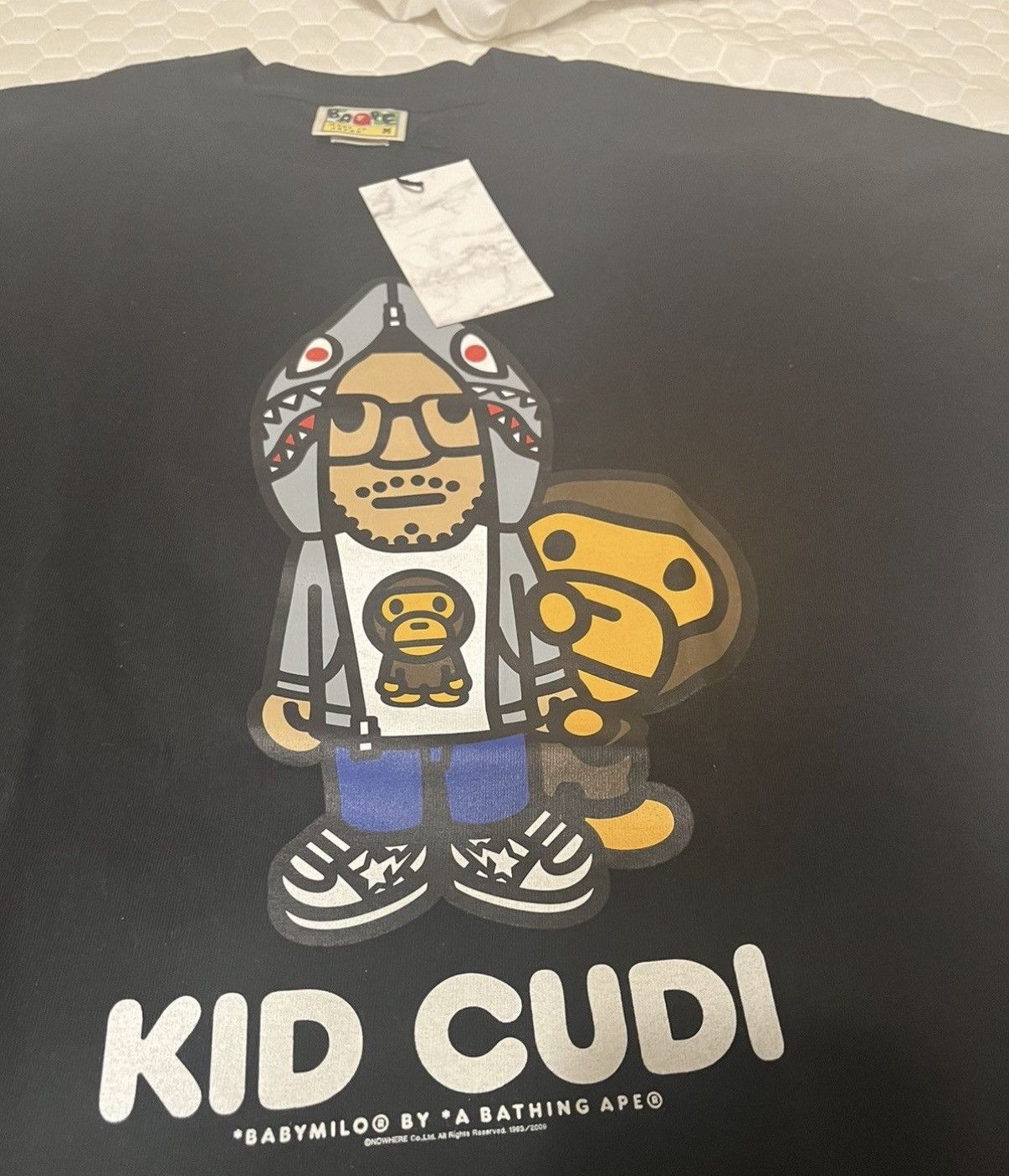 Bape × Kid Cudi Rare Brand New 2009 Kid Cudi X Bape Baby Milo LA Tee Size US M / EU 48-50 / 2 - 8 Thumbnail