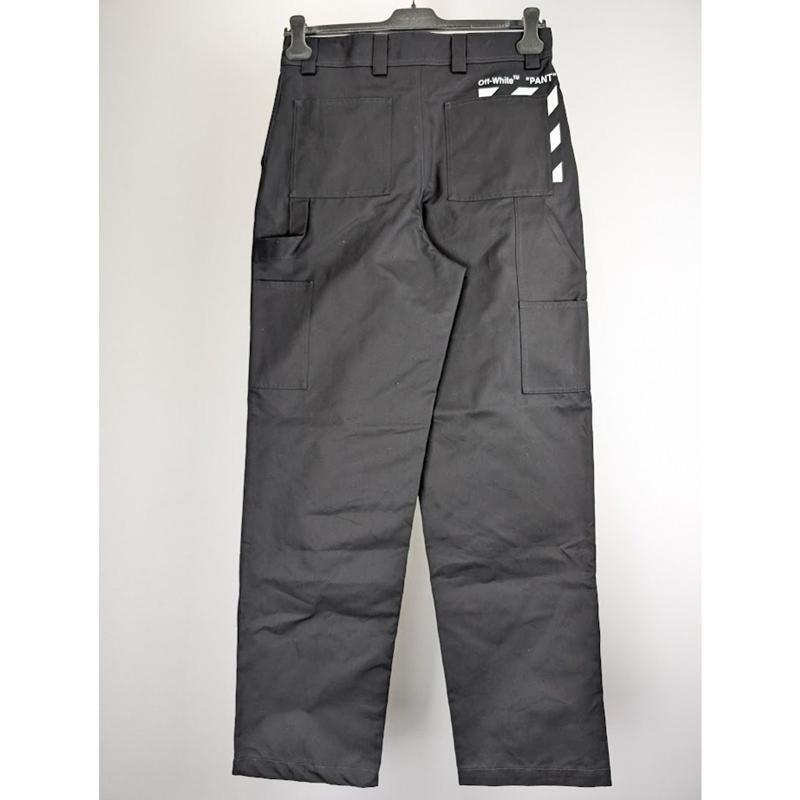 Off-White o1rshd1 Diag Pkt Carpenter Pant in Black/White Size US 32 / EU 48 - 11 Thumbnail
