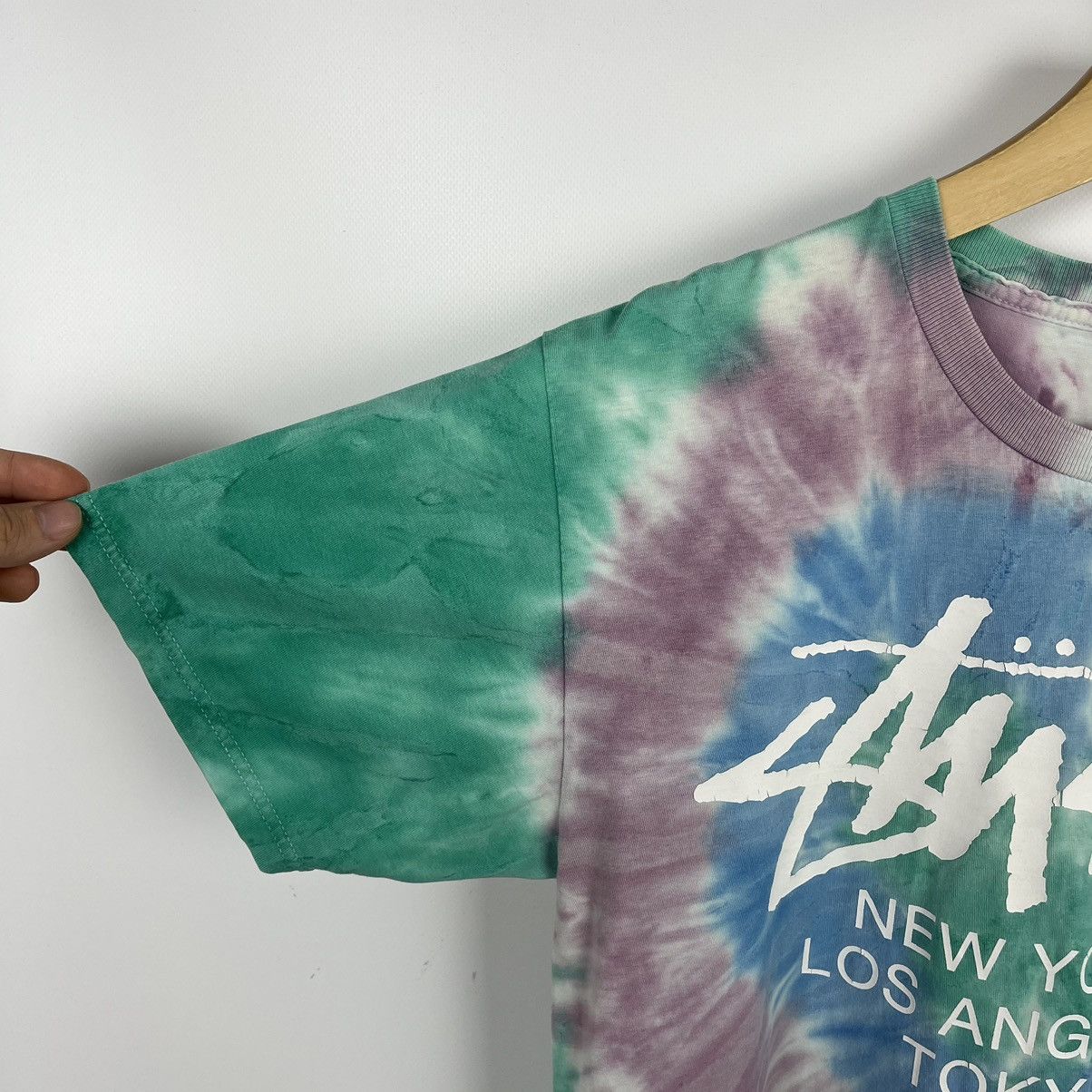 Stussy Vintage Stussy world Tour big logo tie-dye tee 90’s Size US M / EU 48-50 / 2 - 21 Thumbnail