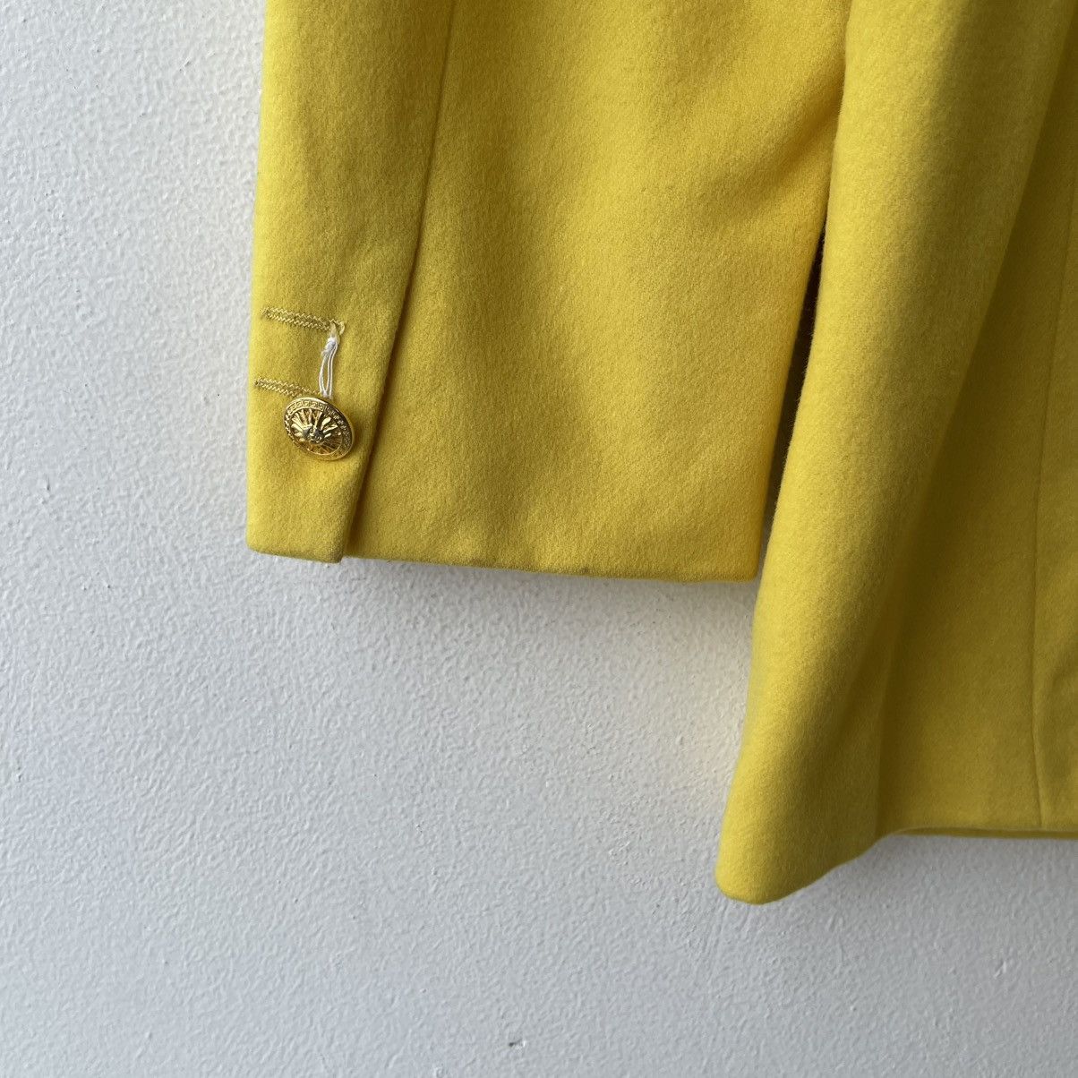 Versace Vintage Versace Jeans Couture Wool Cashmere Jacket Yellow Size M / US 6-8 / IT 42-44 - 8 Thumbnail
