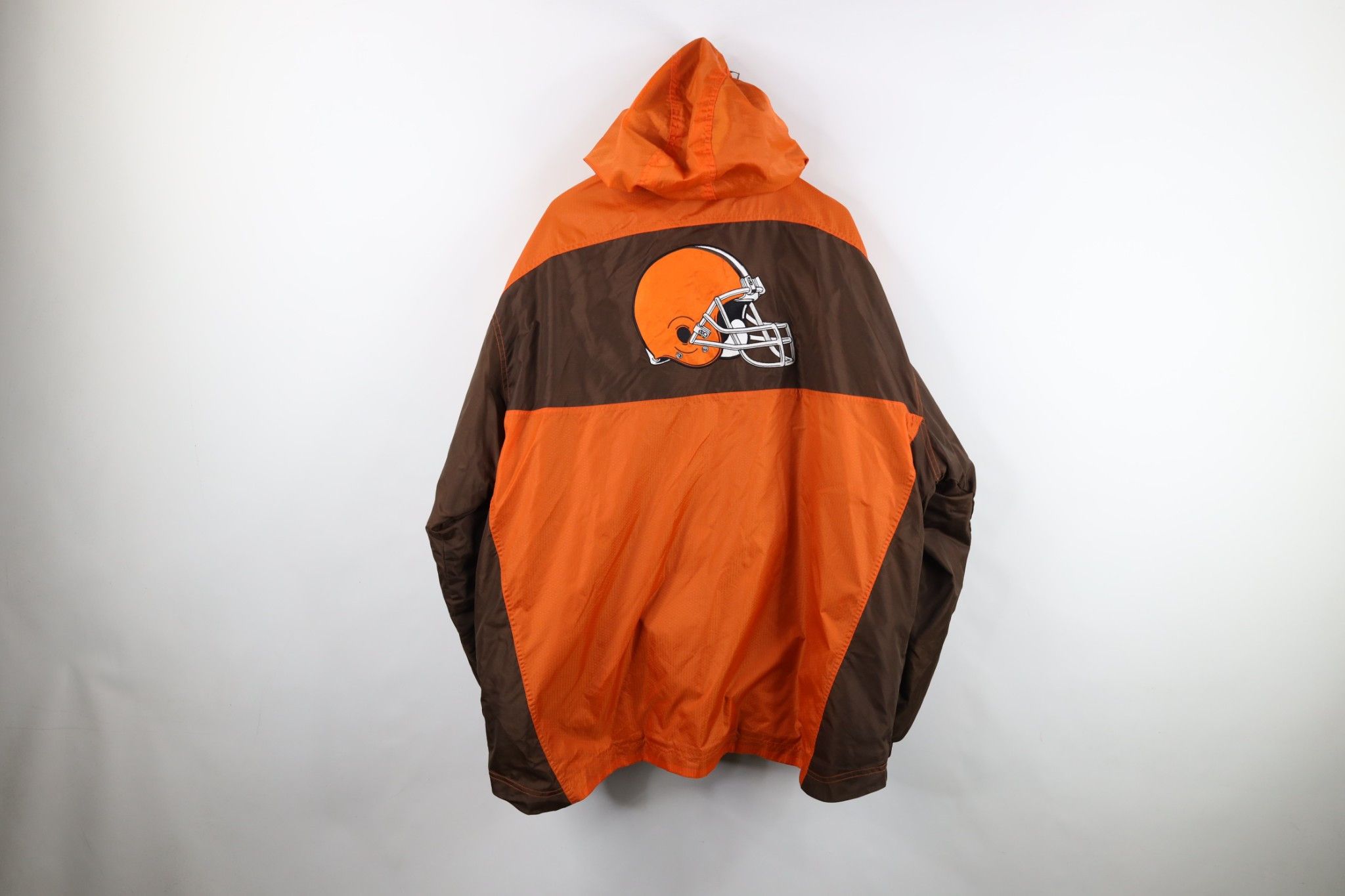 Vintage Vintage 2 In 1 Cleveland Football Hooded Jacket Orange Size US XL / EU 56 / 4 - 7 Thumbnail