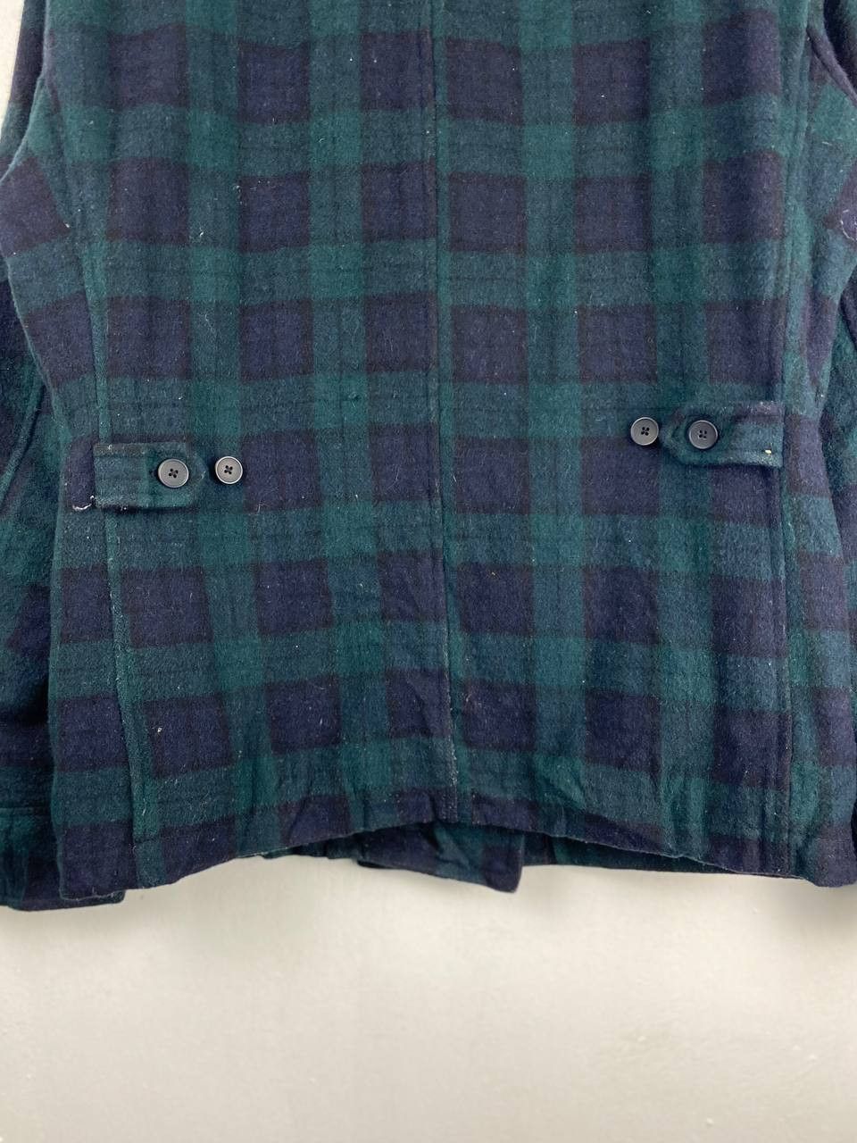 Japanese Brand baffy double breast checkered wool jacket Size US L / EU 52-54 / 3 - 10 Thumbnail
