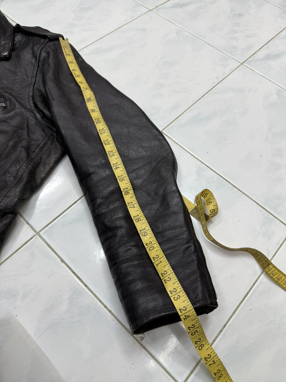Genuine Leather 🔥🔥🔥ARCHIVE VINTAGE DOUBLE COLLAR LEATHER JACKET Size US M / EU 48-50 / 2 - 17 Thumbnail