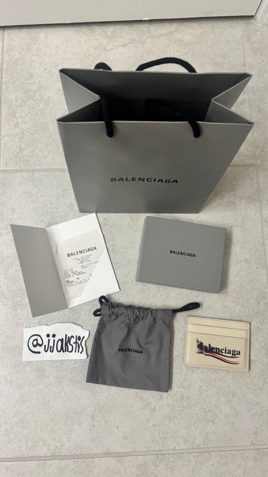 Balenciaga MEN'S CASH CARD HOLDER IN LIGHT BEIGE Size ONE SIZE - 6 Thumbnail