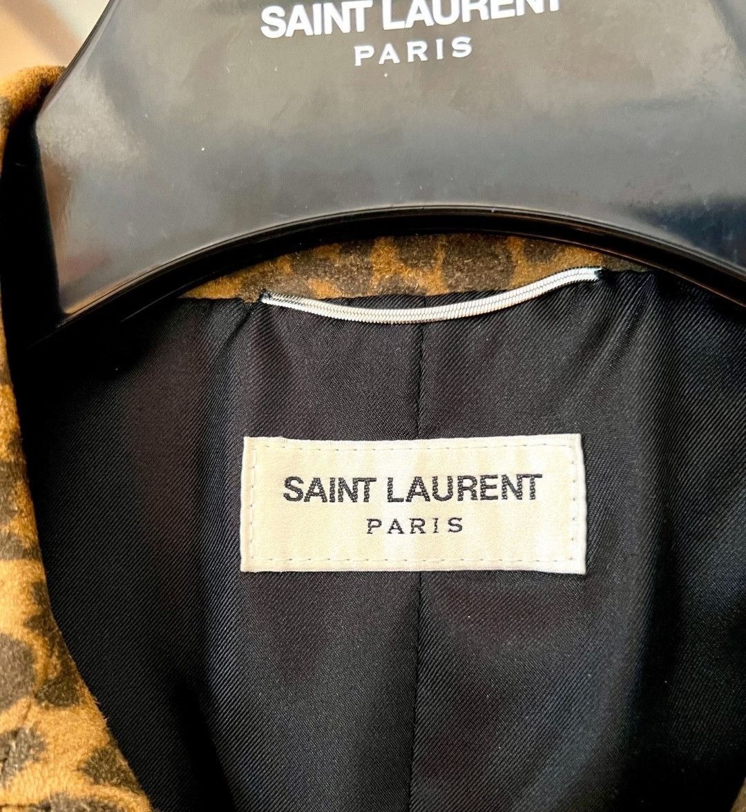 Saint Laurent Paris saint laurent Goatskin Cuban Collar Leopard Jacket-2505 Size US S / EU 44-46 / 1 - 3 Thumbnail
