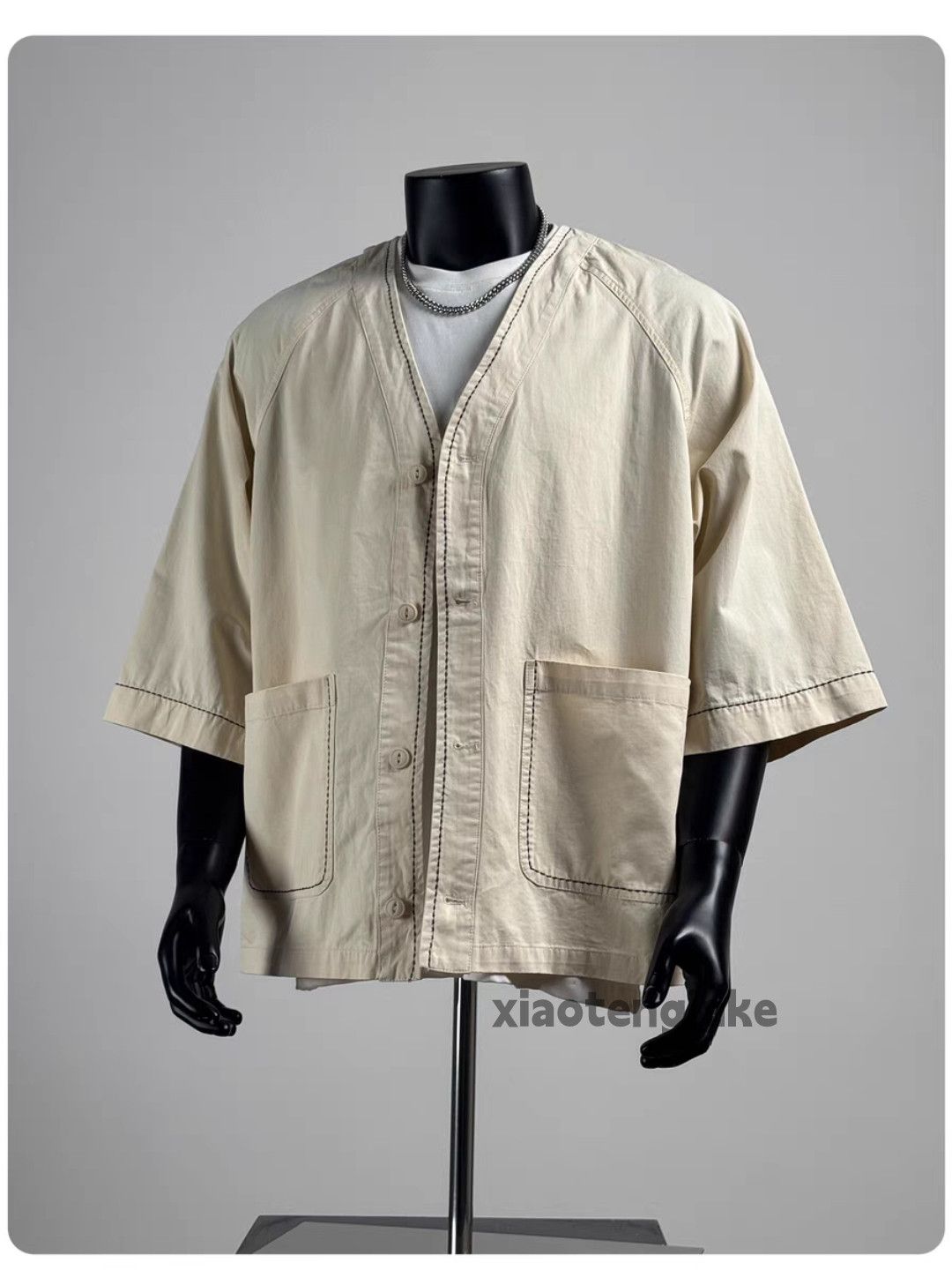 Designer Unisex utility skate hiphop loose yuppie work shirt Size US XXL / EU 58 / 5 - 1 Thumbnail