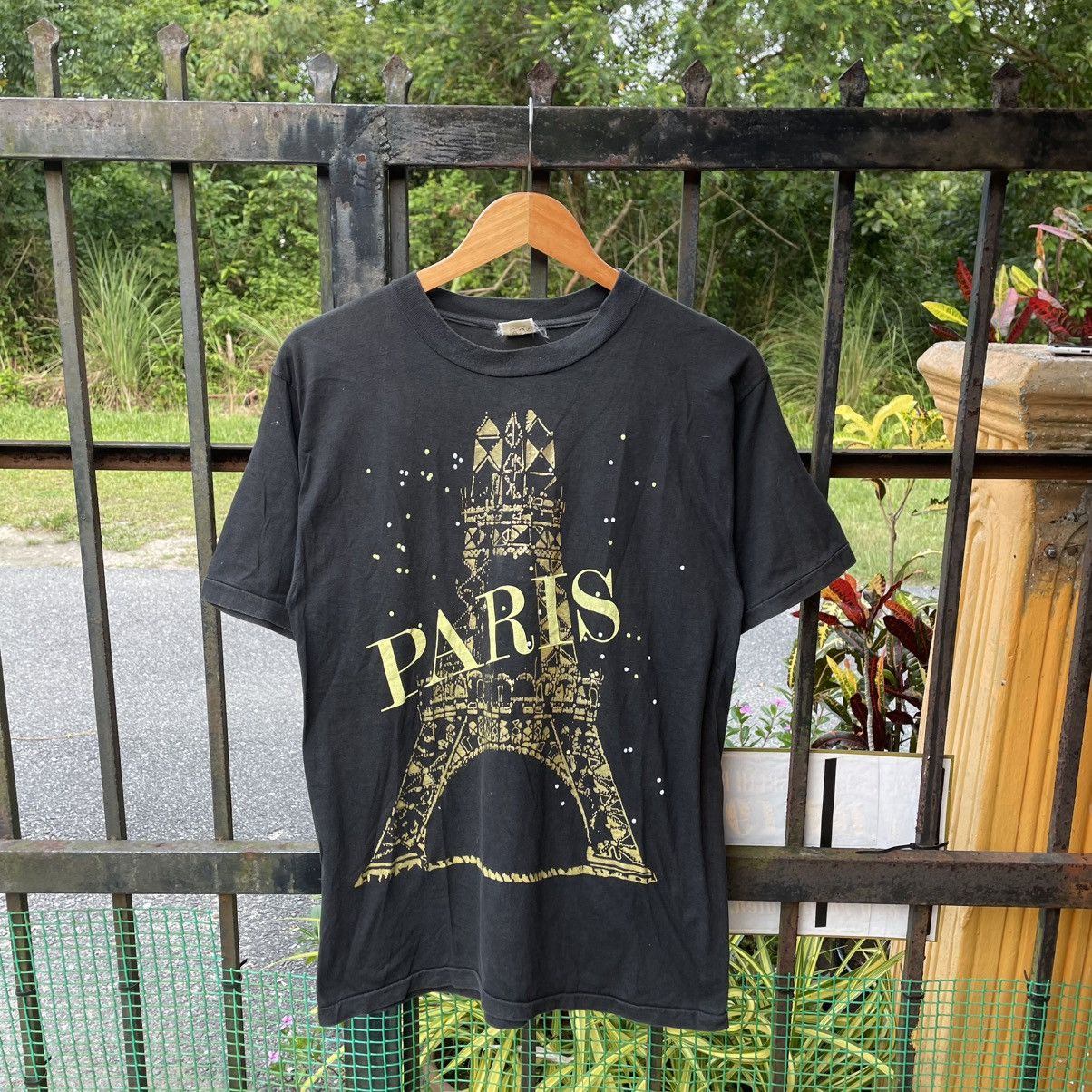 City Streets 🔥Vintage 90s Paris Eiffel Tower Big Image Modern Art Tee Size US M / EU 48-50 / 2 - 1 Thumbnail