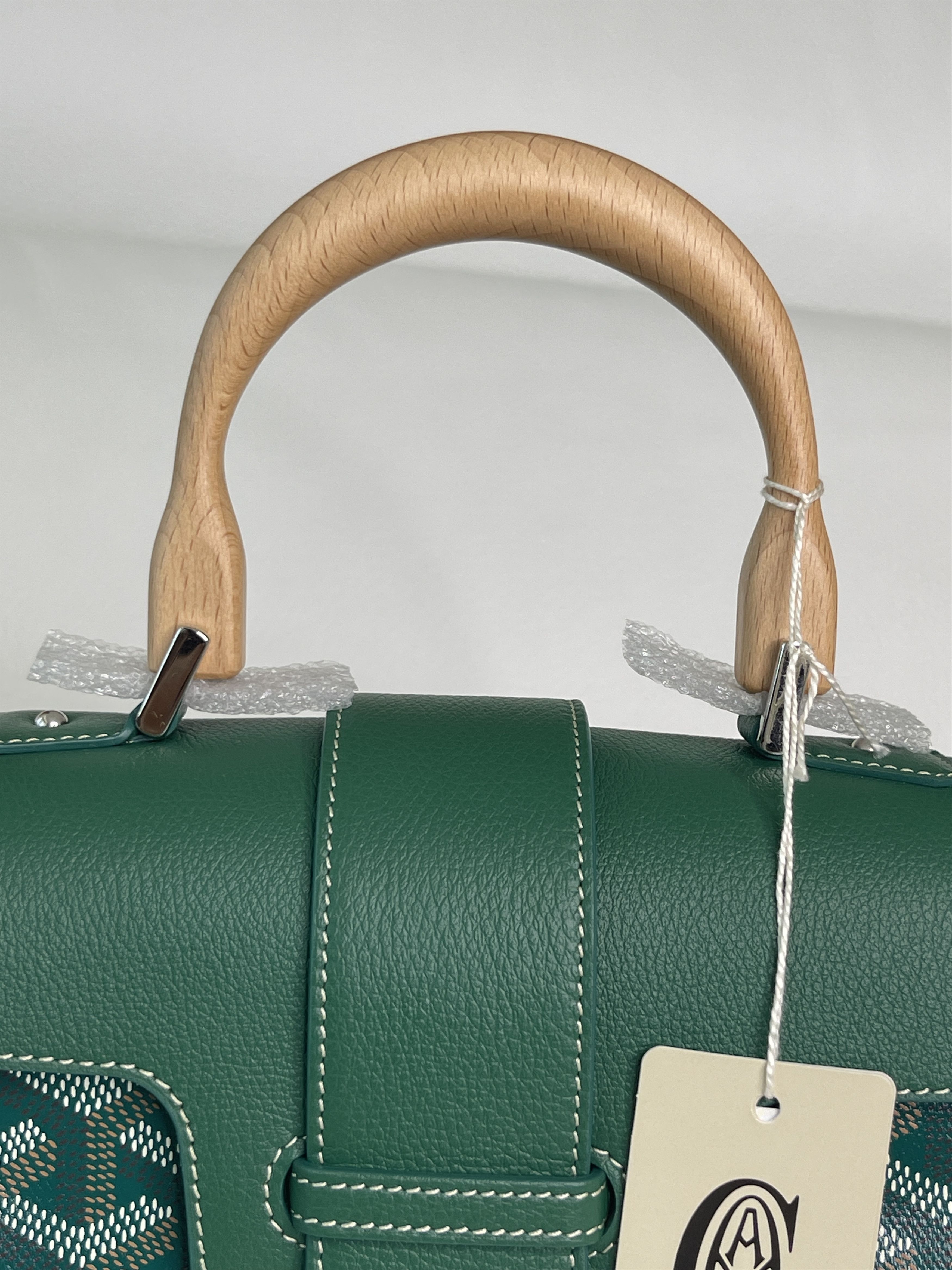 Goyard New Goyard Green Saigon Souple Mini Top Handle Bag Size ONE SIZE - 8 Thumbnail