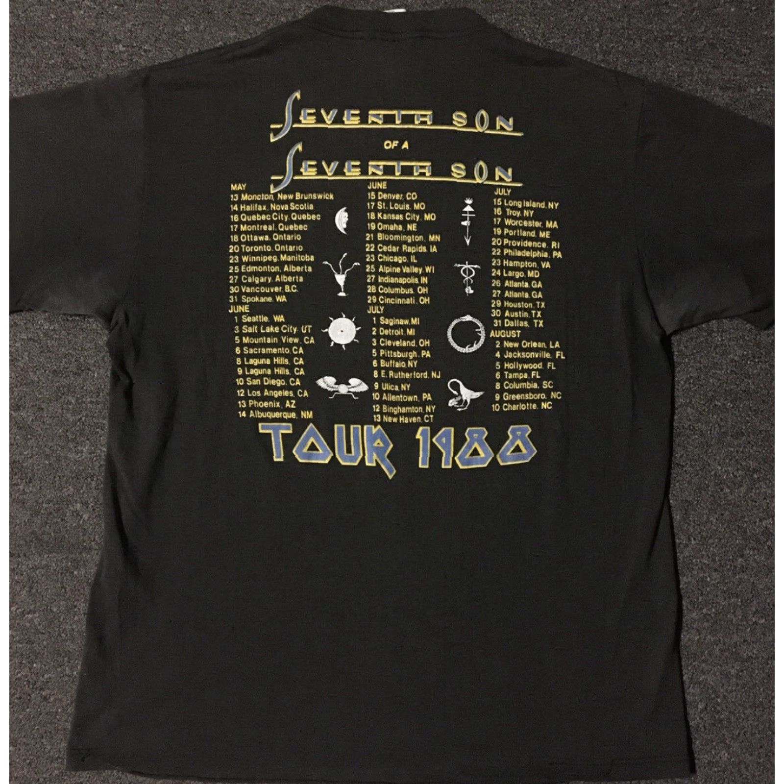Vintage VINTAGE Iron Maiden Can I Play With Madness Faded Tour Shirt L Concert Rock 80s Mens Size US L / EU 52-54 / 3 - 2 Thumbnail