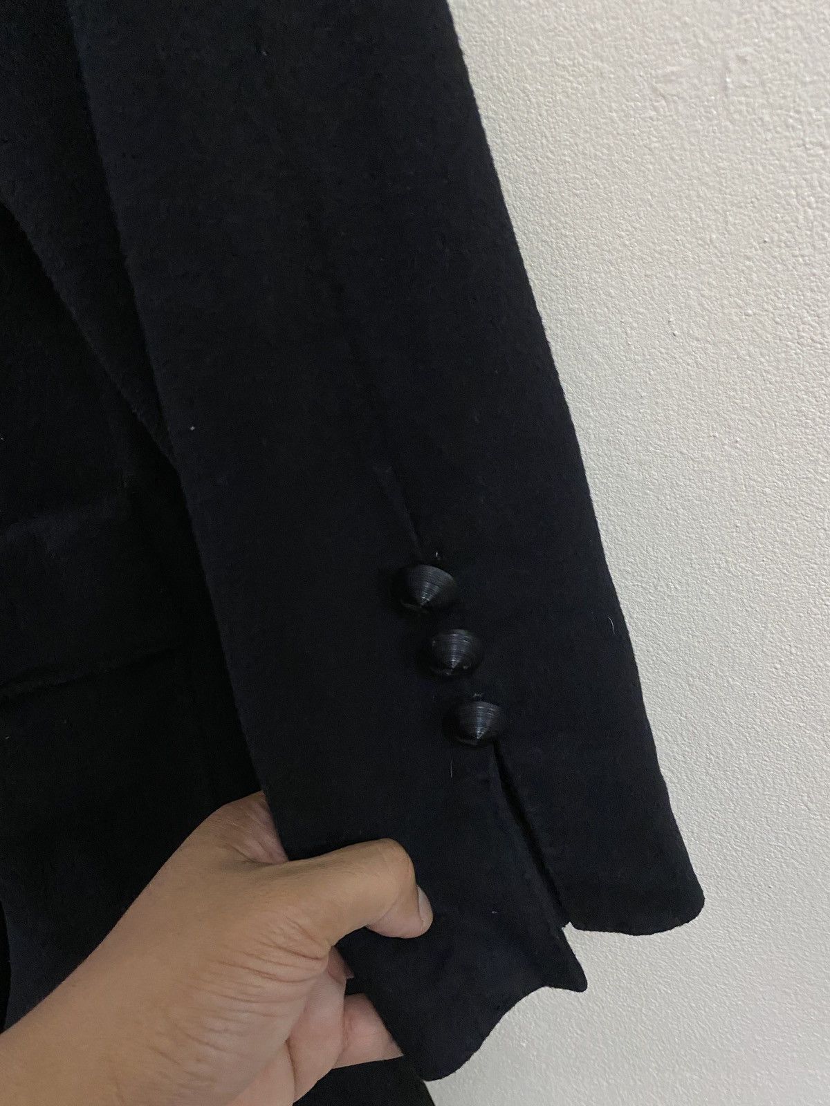 Valentino Vtg Valentino Garavani Lana Wool Coat Giaccone Jacket Black Size M / US 6-8 / IT 42-44 - 6 Thumbnail