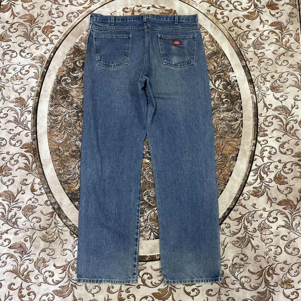 Dickies 🔥Vintage Dickies Skateboard Distress Relaxed Denim Jeans Size US 38 / EU 54 - 4 Thumbnail