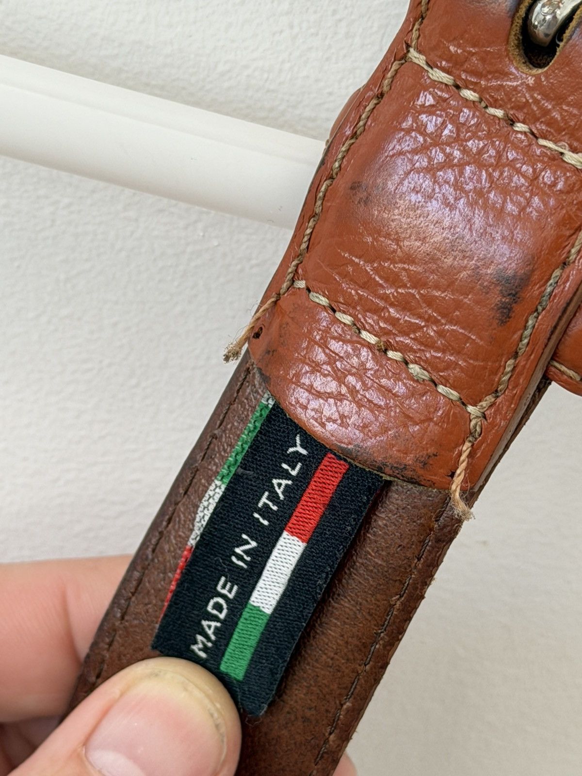 Other Wall + Water Italian leather belt Size 30 - 3 Thumbnail