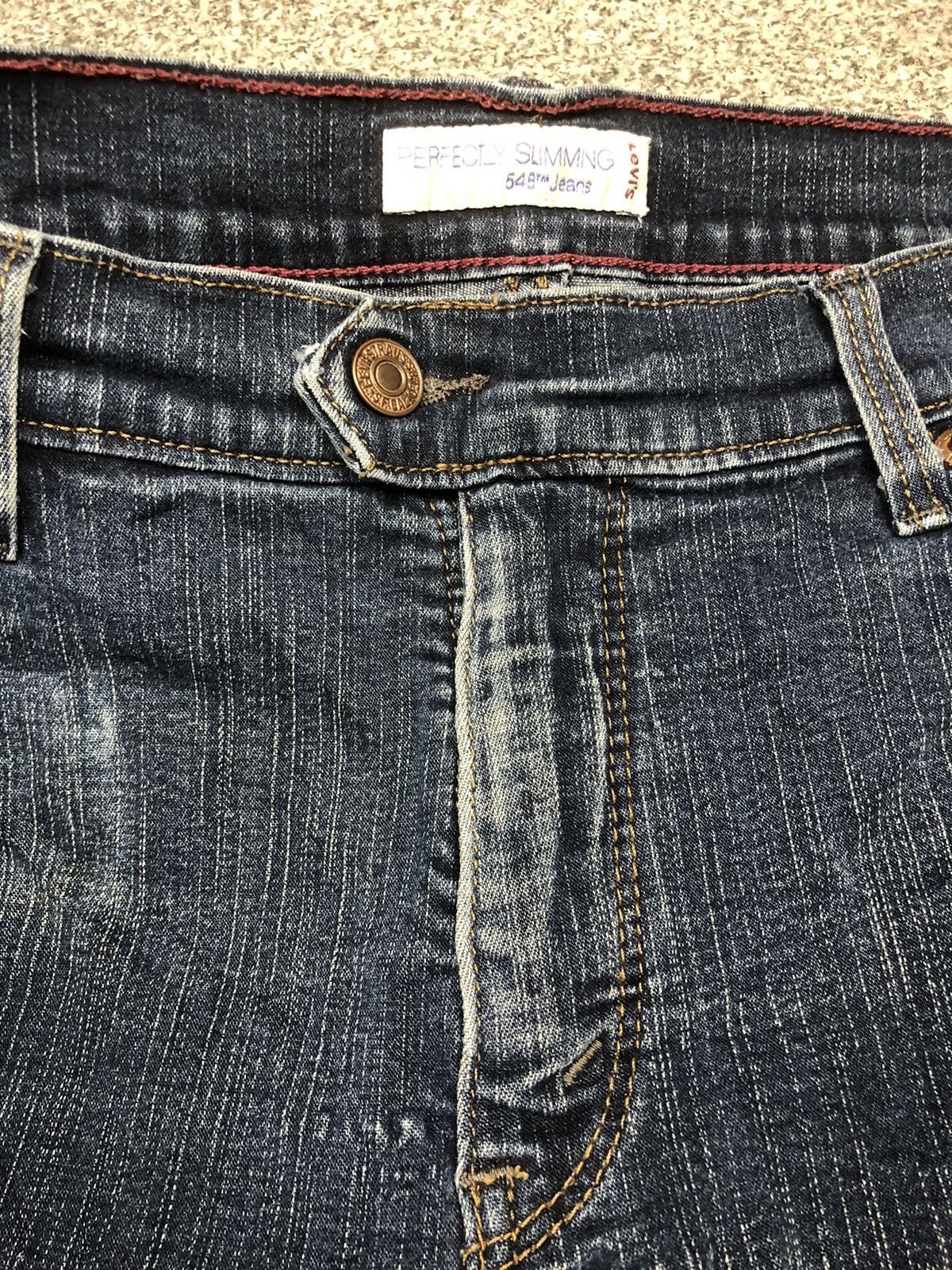 Japanese Brand × Levi's × Vintage Levis 548 Perfectly Slimming Jorts Jeans Size 35" - 3 Thumbnail