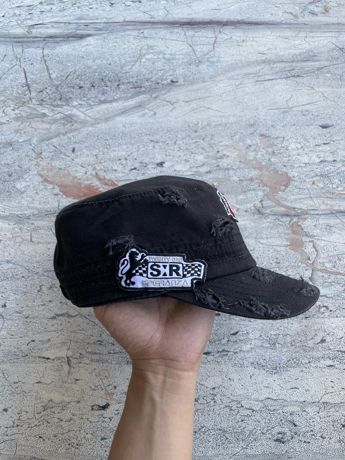 Unsound Rags SICK Grunge Distressed Patrol Cadet Hat lgb Size ONE SIZE - 7 Thumbnail