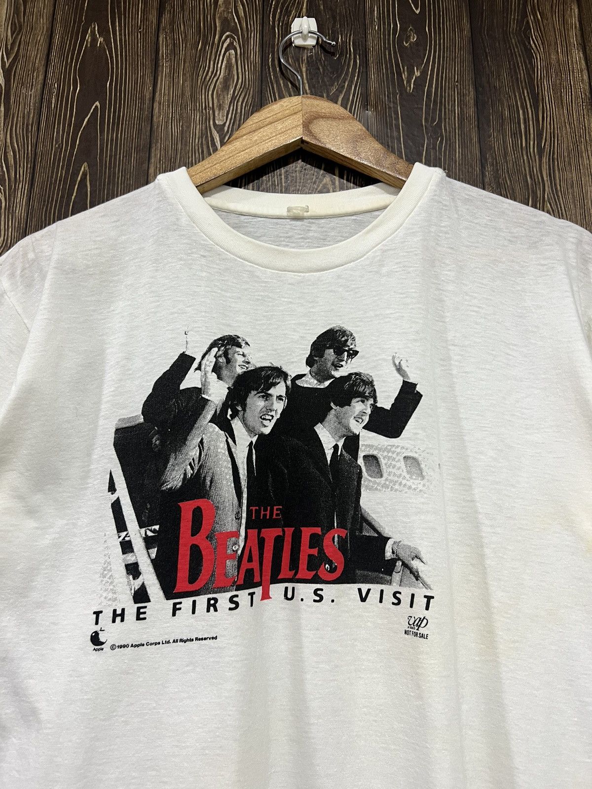 Band Tees × Vintage Vintage 90s The Beatles ‘First US Visit’ Boxy Tshirt Size US L / EU 52-54 / 3 - 2 Thumbnail