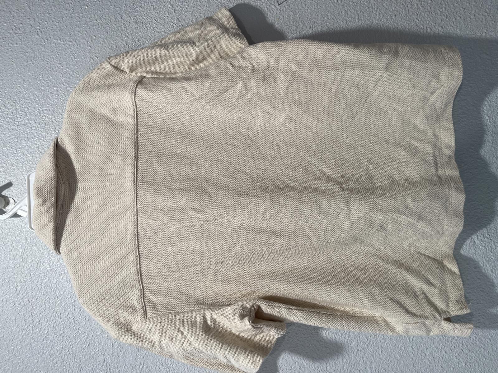 Marc O'Polo Marc Asher Cream Knit Short Sleeve Polo Shirt Medium Size US M / EU 48-50 / 2 - 2 Thumbnail