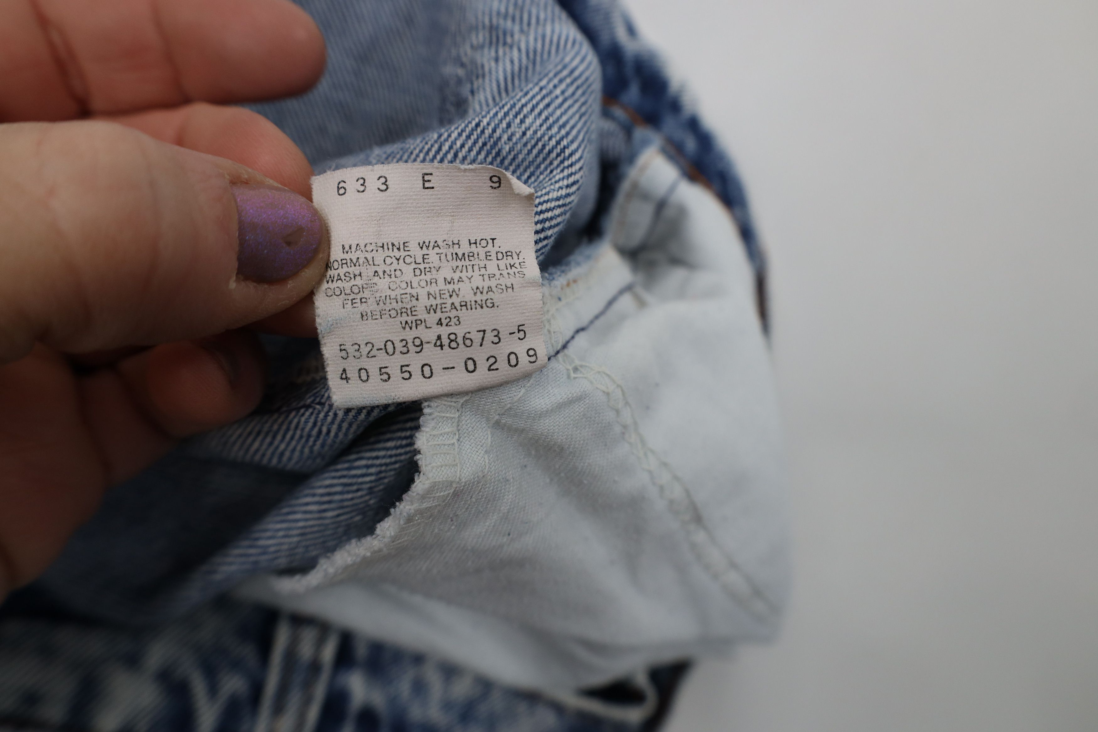 Levi's Vintage 80s Levis 550 Orange Tab Relaxed Tapered Leg Jeans Size US 32 / EU 48 - 9 Thumbnail