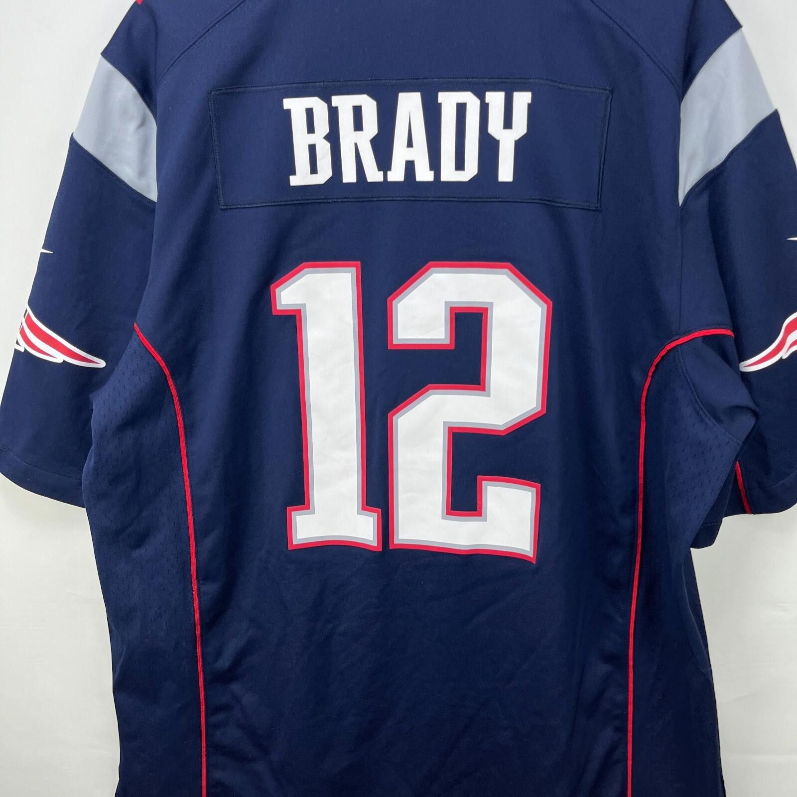 Nike Vintage Nike Tom Brady New England Patriots Jersey XL Size ONE SIZE - 5 Thumbnail
