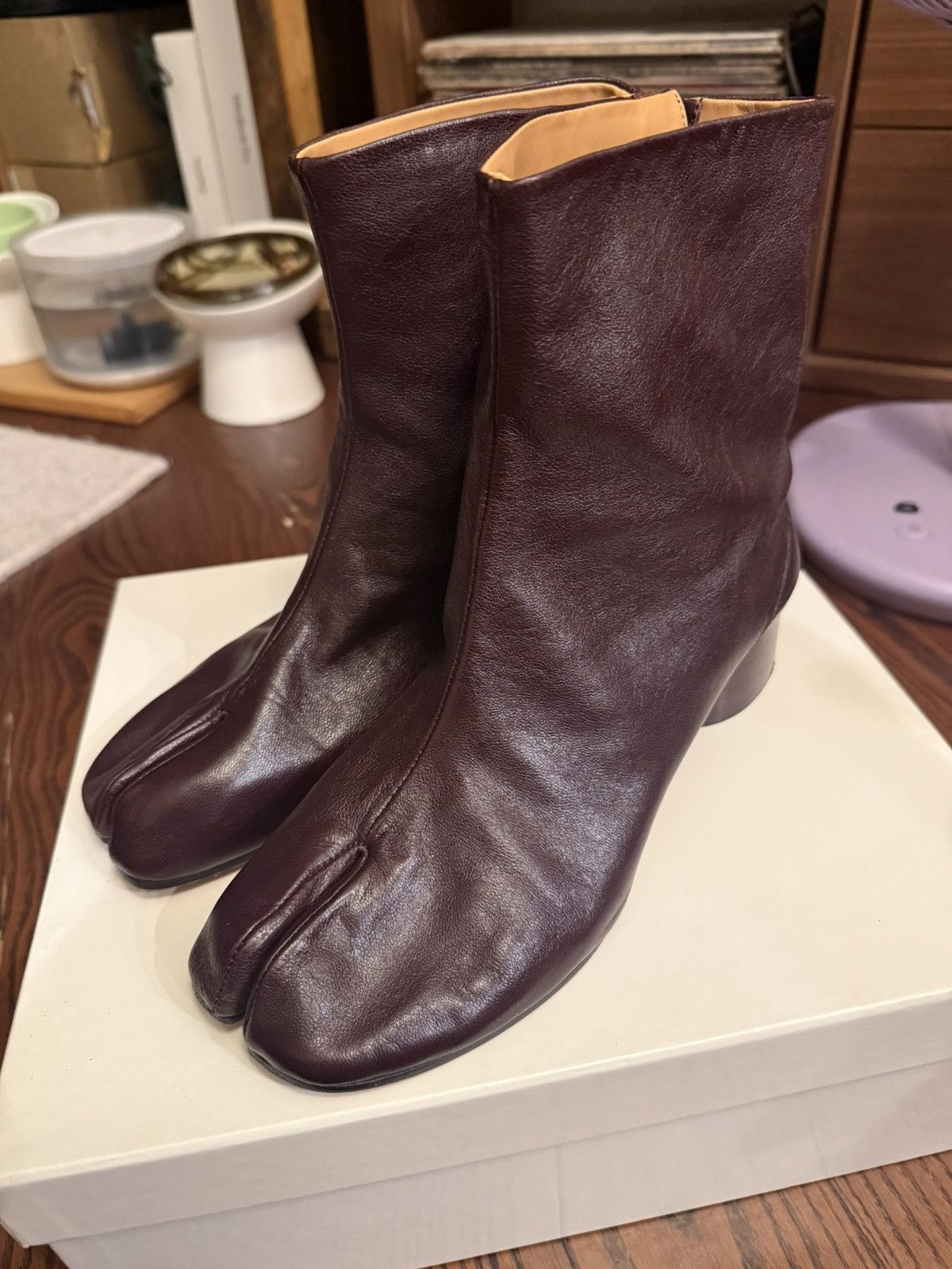 Maison Margiela Masion margiela dark purple tabi boot EU40 Size US 9 / IT 39 - 9 Thumbnail