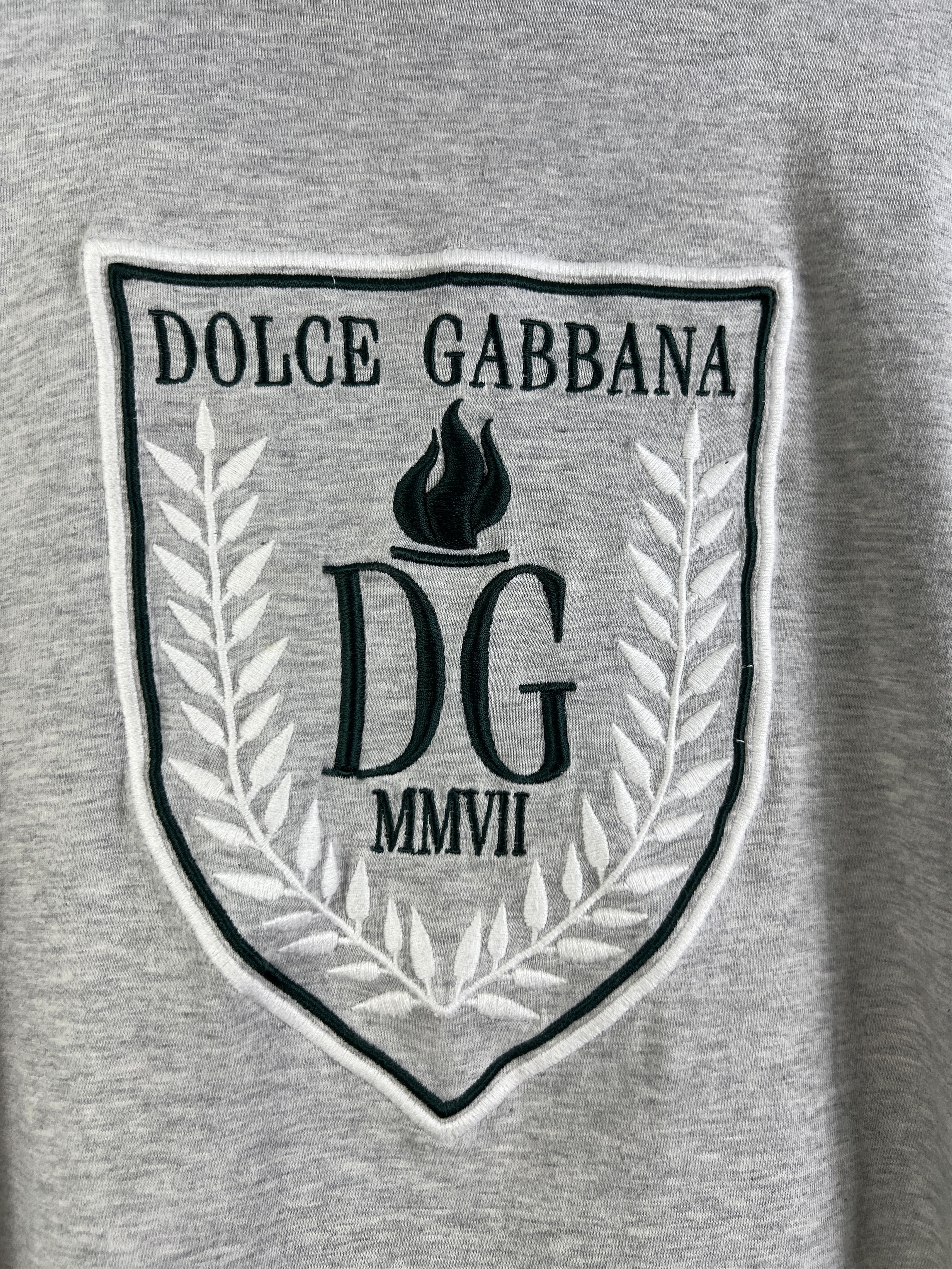 Dolce & Gabbana Embroidery Crest Logo L/S Tee GTMP134