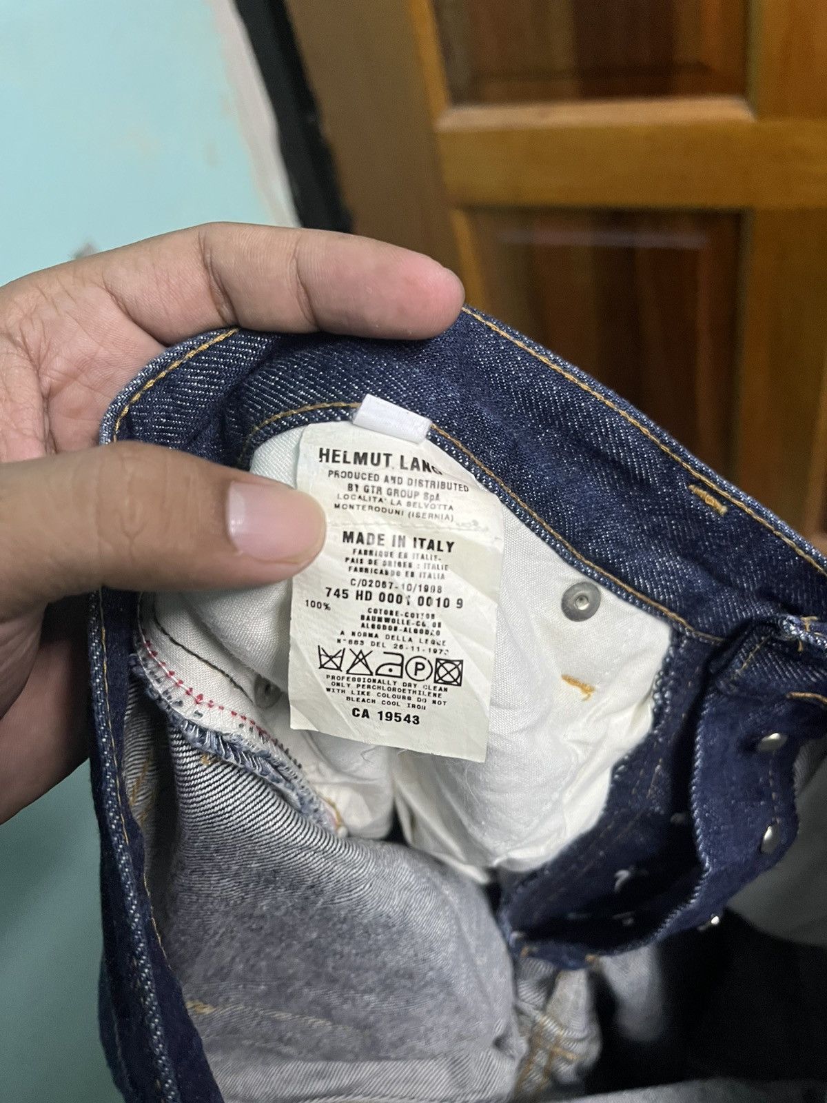 Designer × Helmut Lang × If Six Was Nine Helmut Lung Classic raw Denim Italian Cut Size US 29 - 6 Thumbnail
