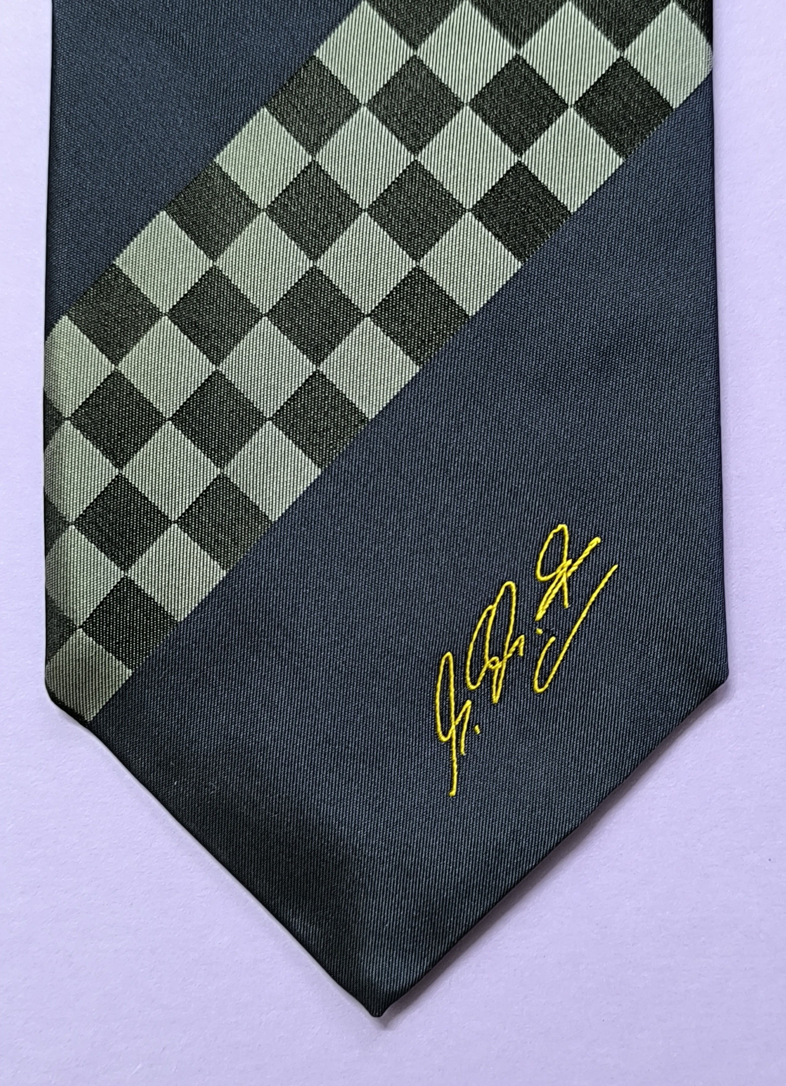 Other Vintage Michael Schumacher F1 Silk Blue Tie Racing Licensed Size ONE SIZE - 5 Thumbnail