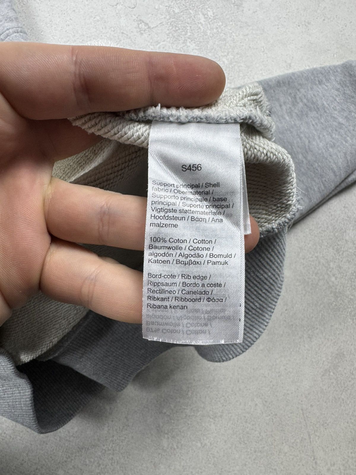Lacoste Lacoste Lose Fit Gray Hoodie Logo Crocodile Organic Cotton Size US M / EU 48-50 / 2 - 8 Thumbnail