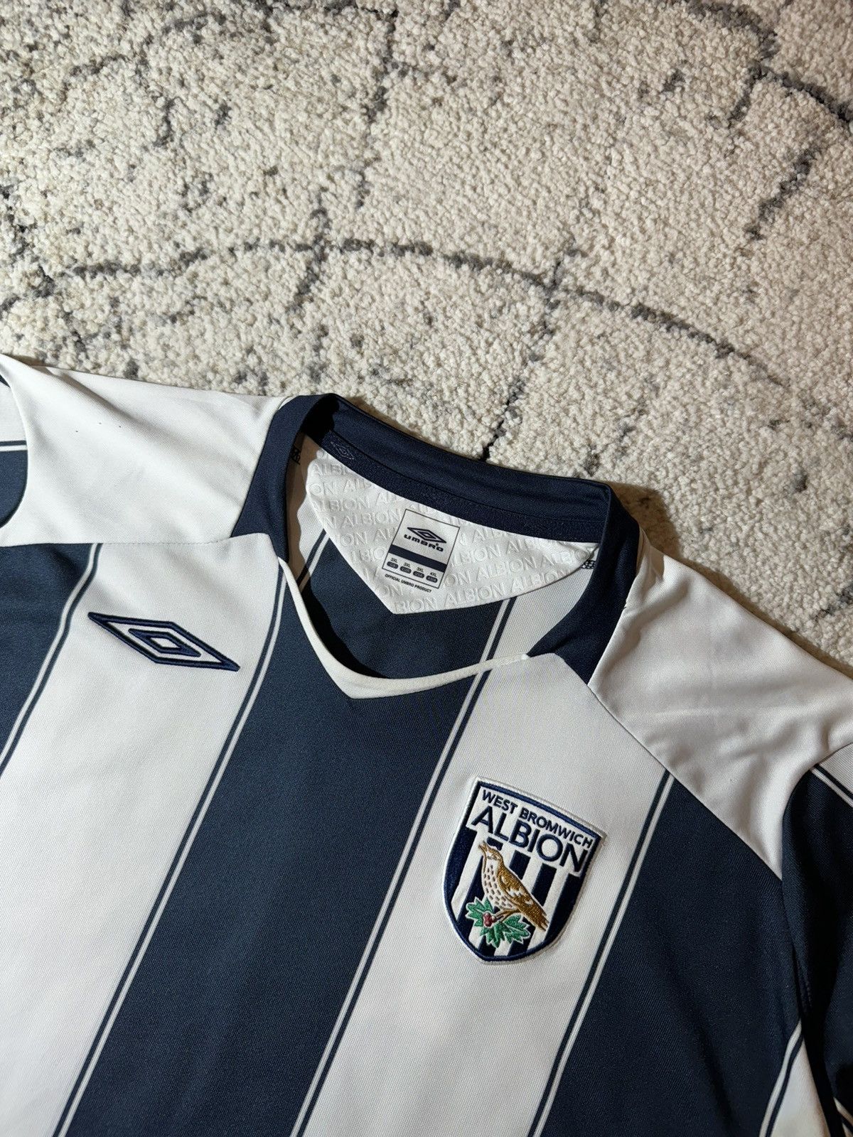 Umbro × Vintage Vintage West Bromwich Albion 2008/09 Umbro Jersey Blokcore Size US XXL / EU 58 / 5 - 7 Thumbnail