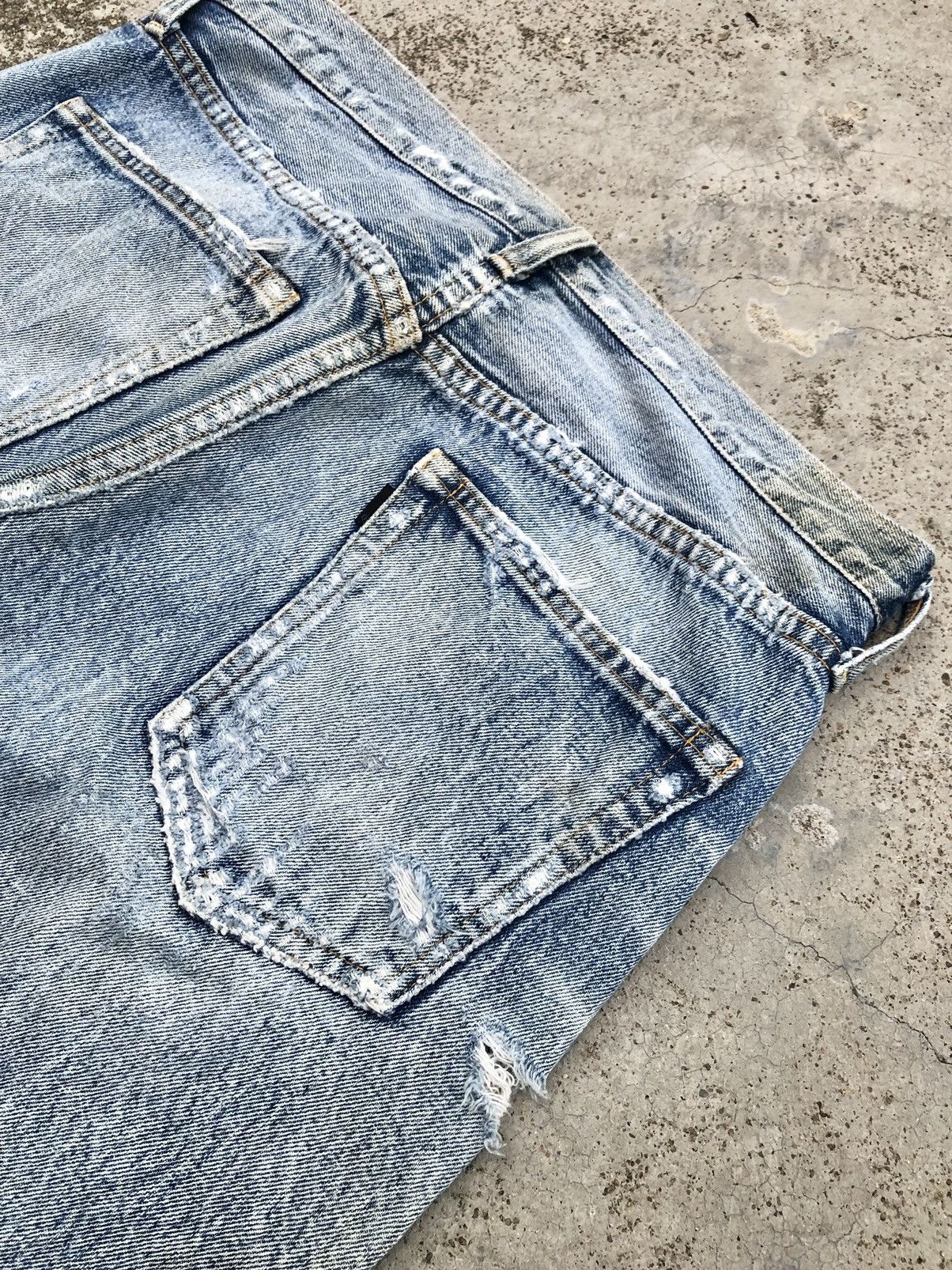 Other SELVEDGE REDLINE DISTRESSED DENIM Size US 33 - 10 Thumbnail