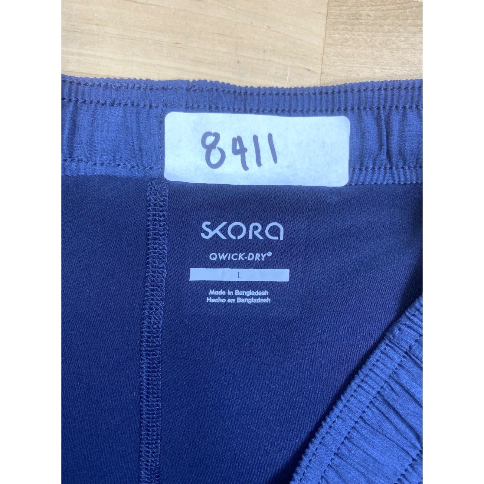 Vintage Skora Running Shorts Mens L Blue Athletic Lined Qwick Dry #8411 Size US 33 - 5 Thumbnail