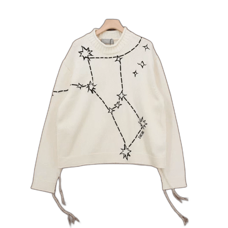 Dior Dior new embroidered star knit sweater Size US XXL / EU 58 / 5 - 1 Thumbnail